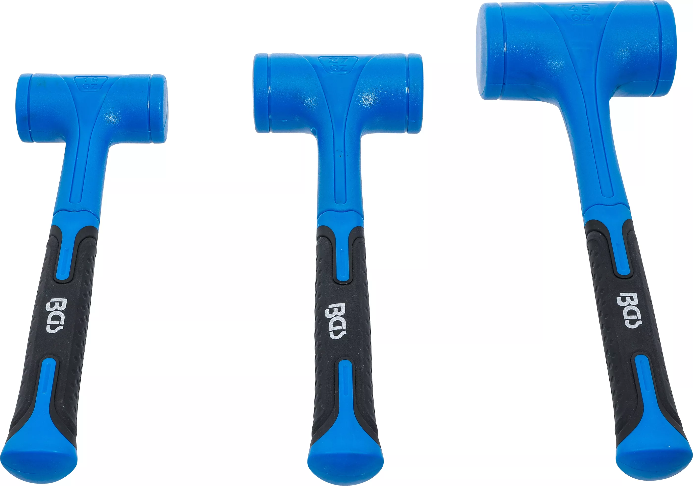 Set ciocane de protectie | fara recul | o 47 / 55 / 65 mm | 450 / 765 / 1275 g | 3 piese [4]
