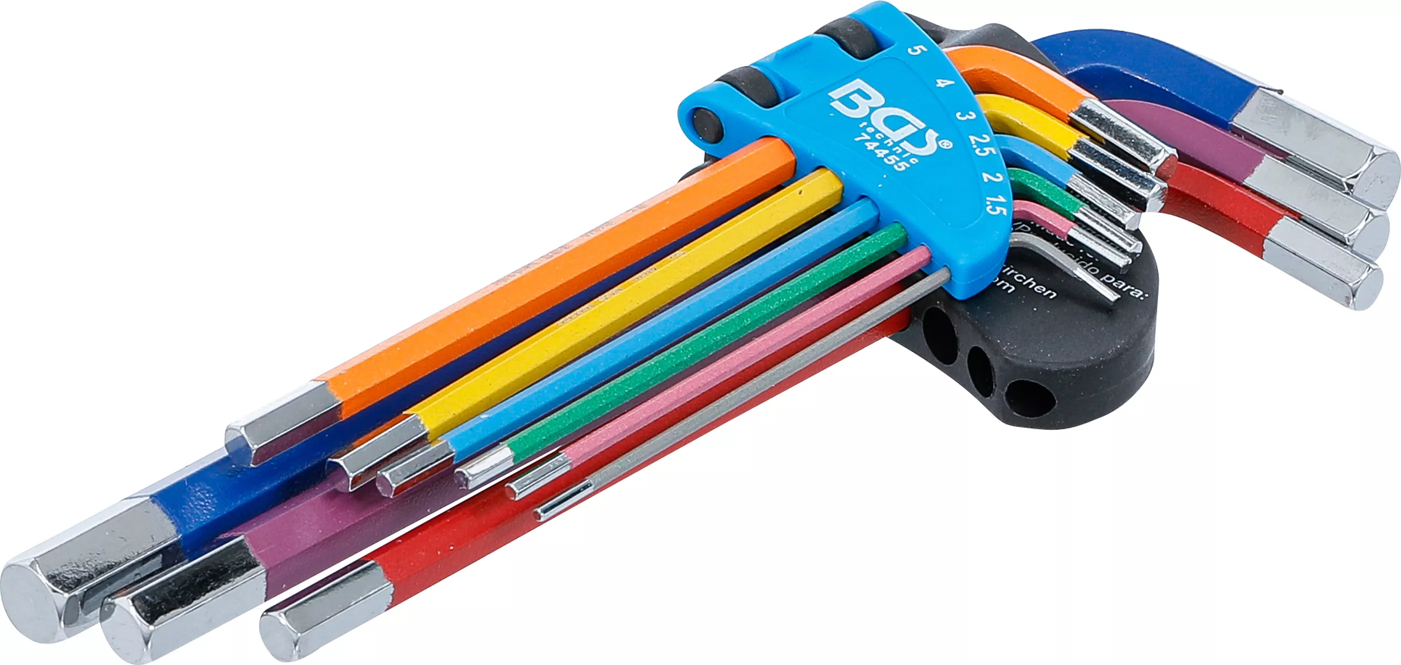 Unelte de mână - Set chei tip L | multicolora | hexagon interior 1,5 - 10 mm | 9 piese