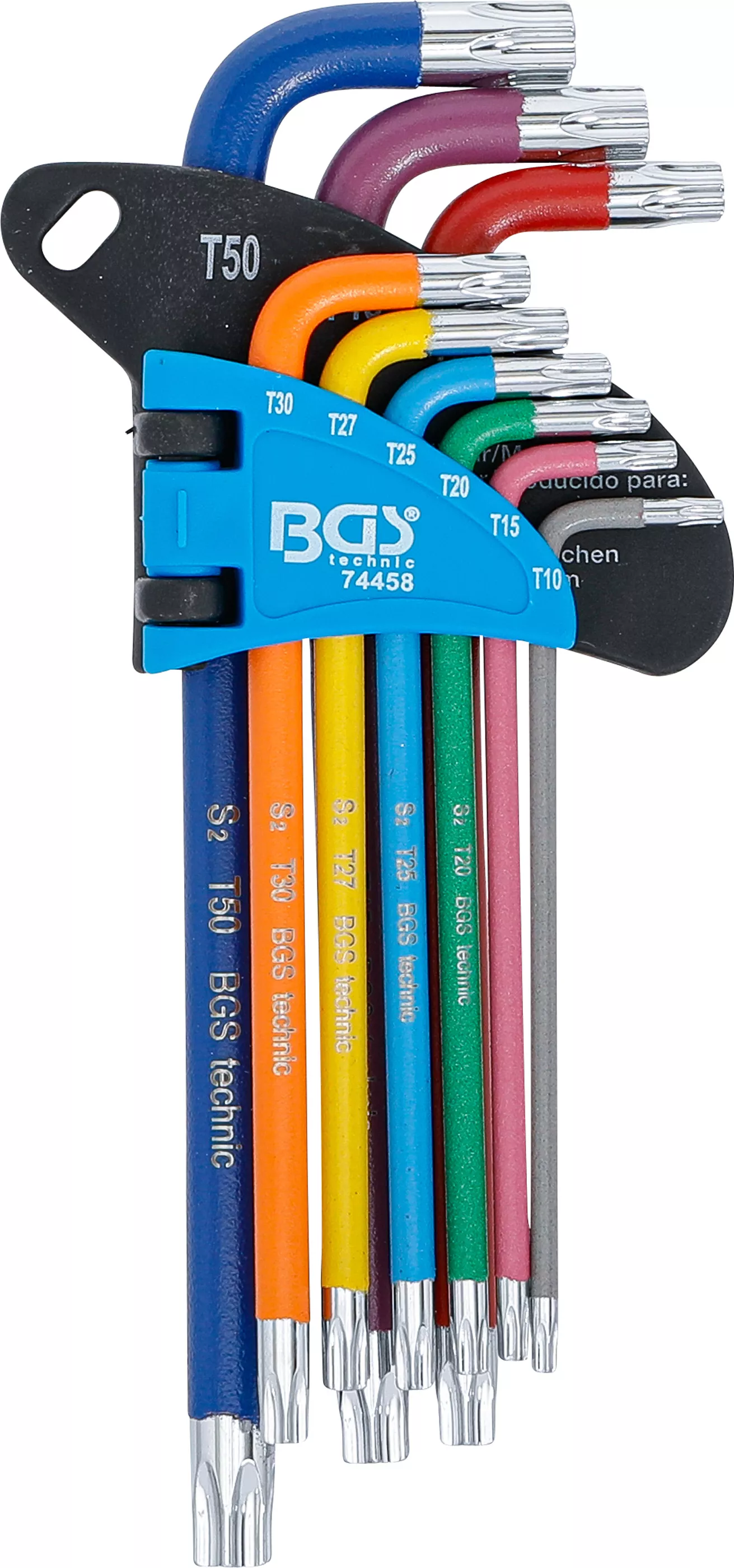 Set chei tip L | multicolora | profil T (pentru Torx) T10 - T50 | 9 piese [2]