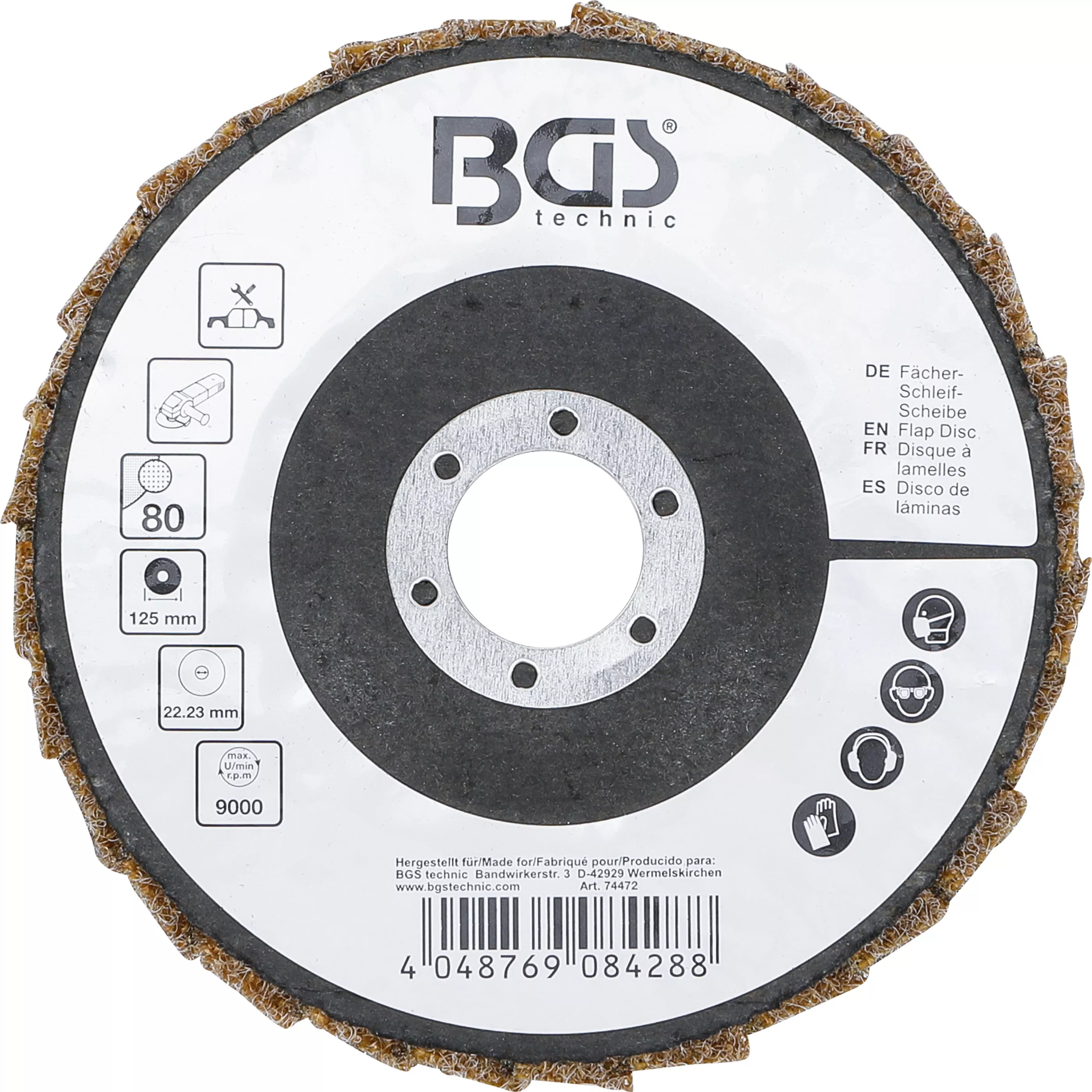 Disc slefuire evantai | Pasla | o 125 mm | Granulatie 80 [4]