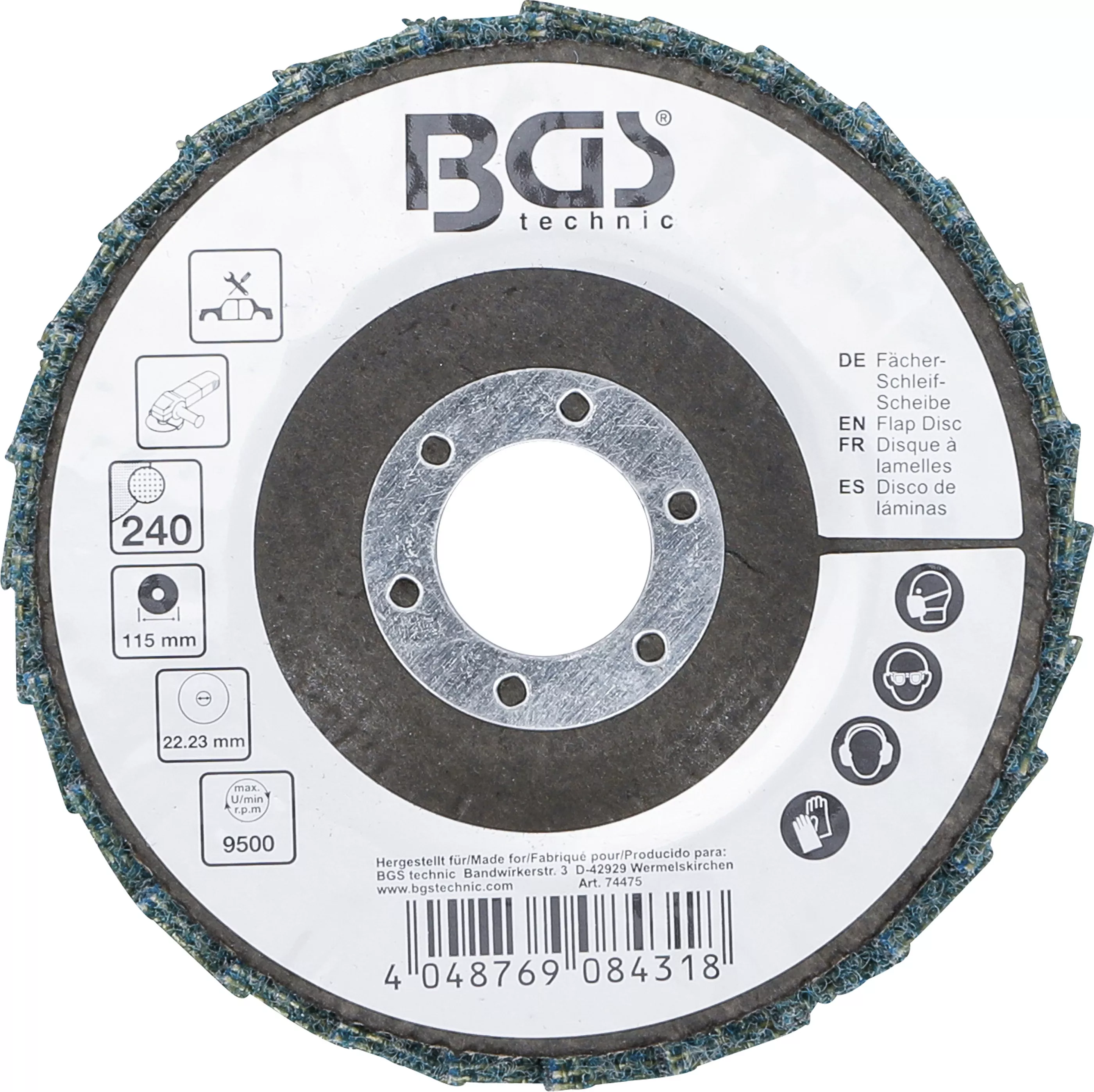 Disc slefuire evantai | Pasla | o 115 mm | Granulatie 240 [4]