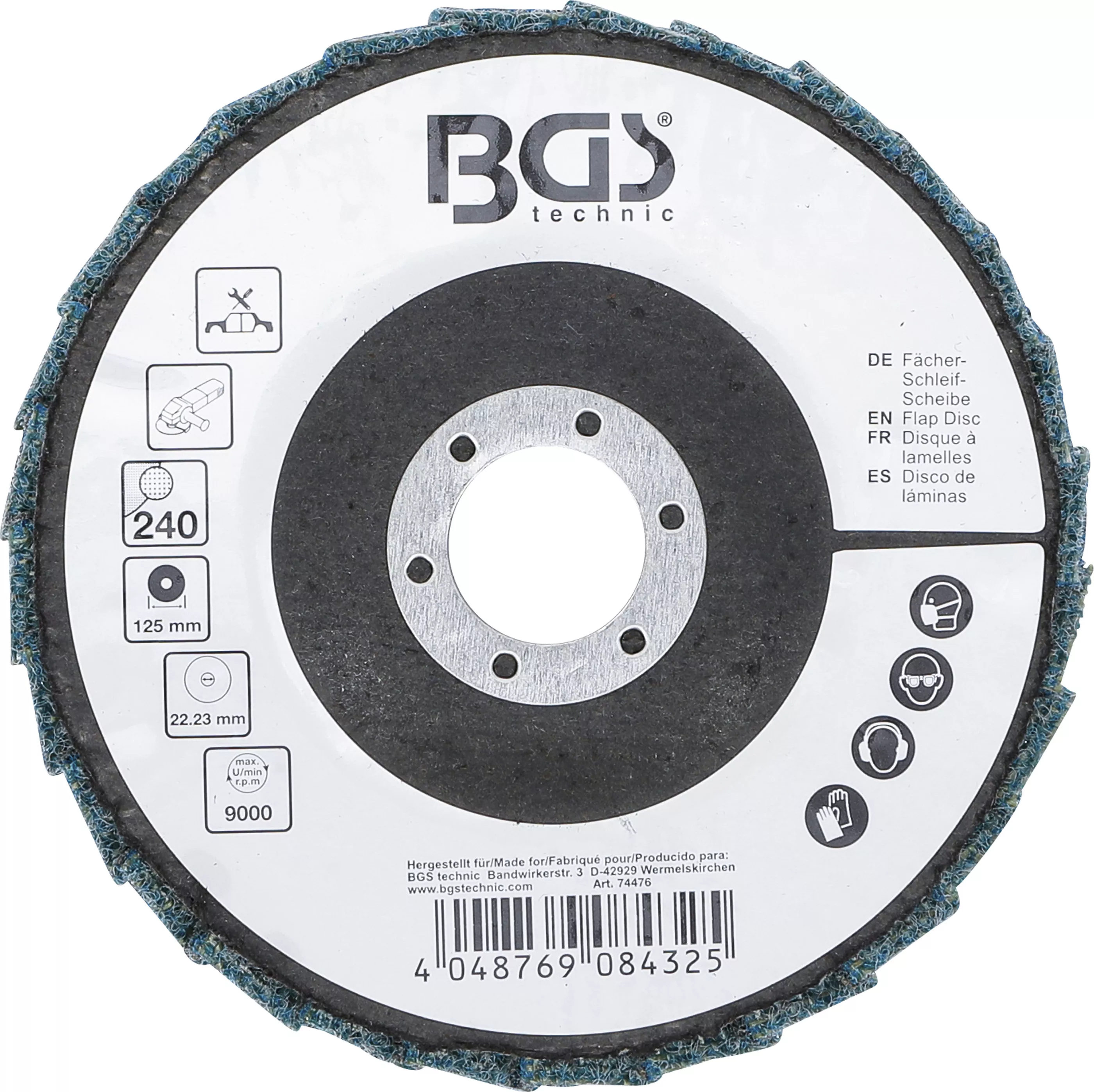 Disc slefuire evantai | Pasla | o 125 mm | Granulatie 240 [4]