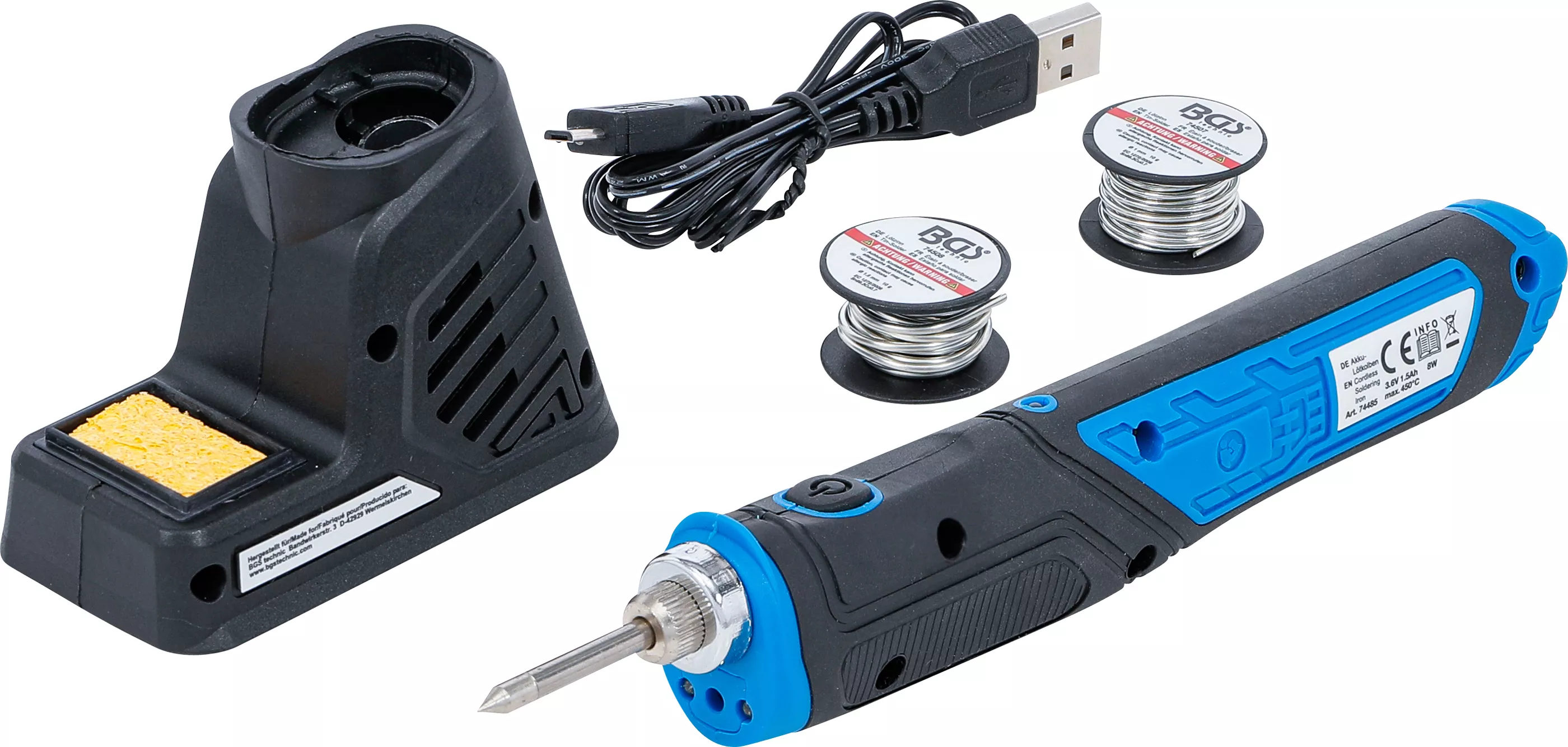 Ciocan de lipit cu acumulator | 8 W | cu statie de incarcare [1]