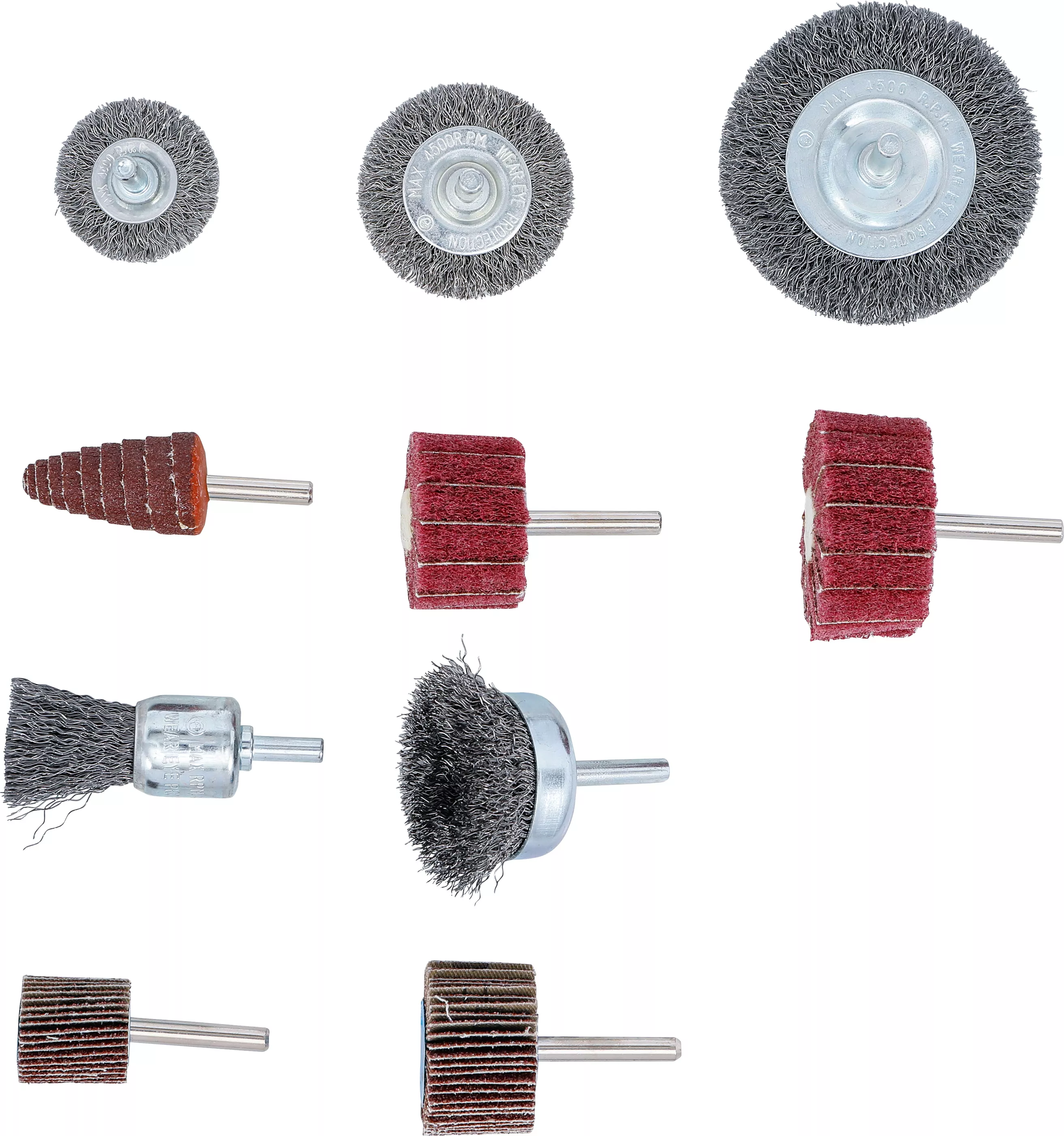 Set roti cu perii si lamele de slefuit | 10 piese [3]
