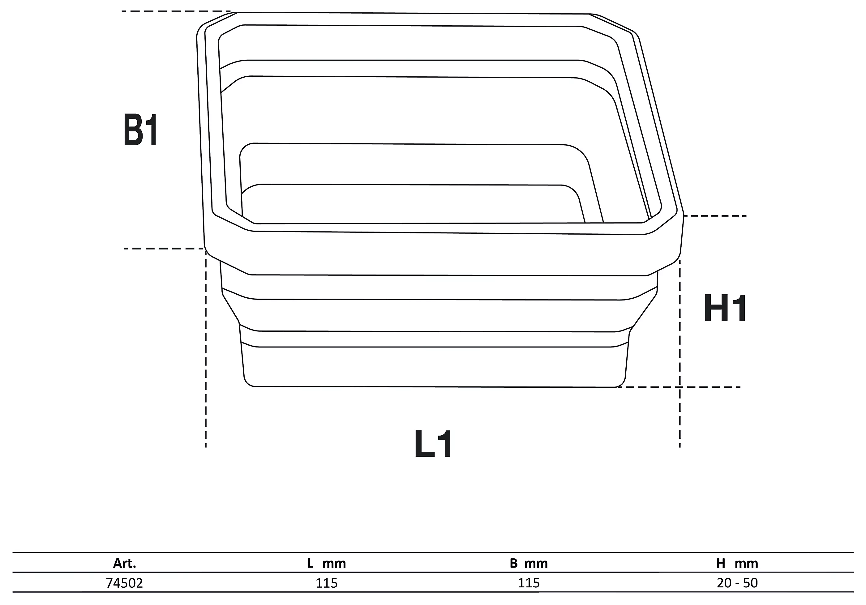 Set tavi magnetice | Silicon | pliabil | 115 x 115 x 50 mm | 4 piese [4]