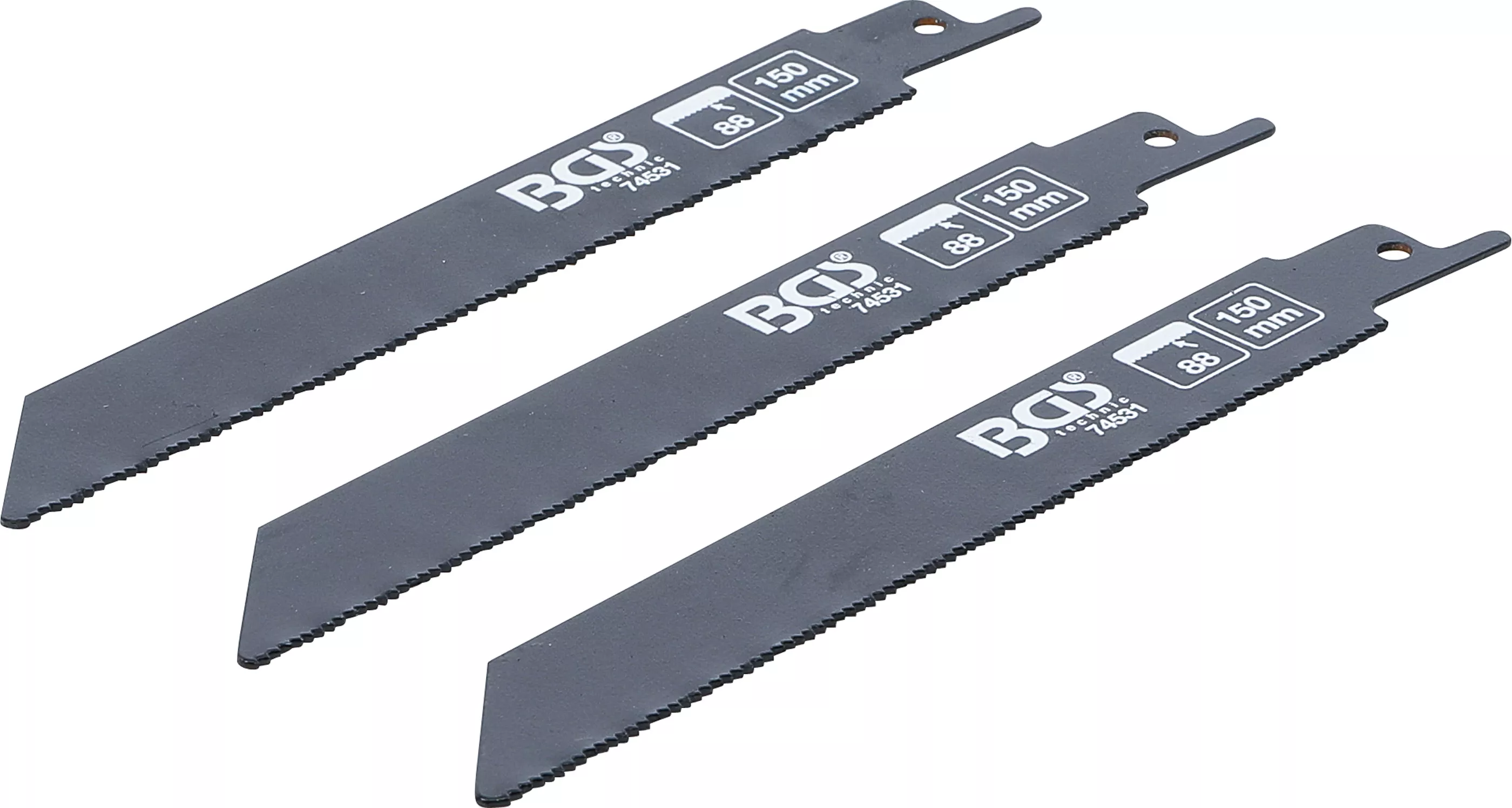 Ferăstraie / pânze de ferăstrău - Set panza fierastrau sabie | pentru metal | pentru BGS 7367 | 3 piese