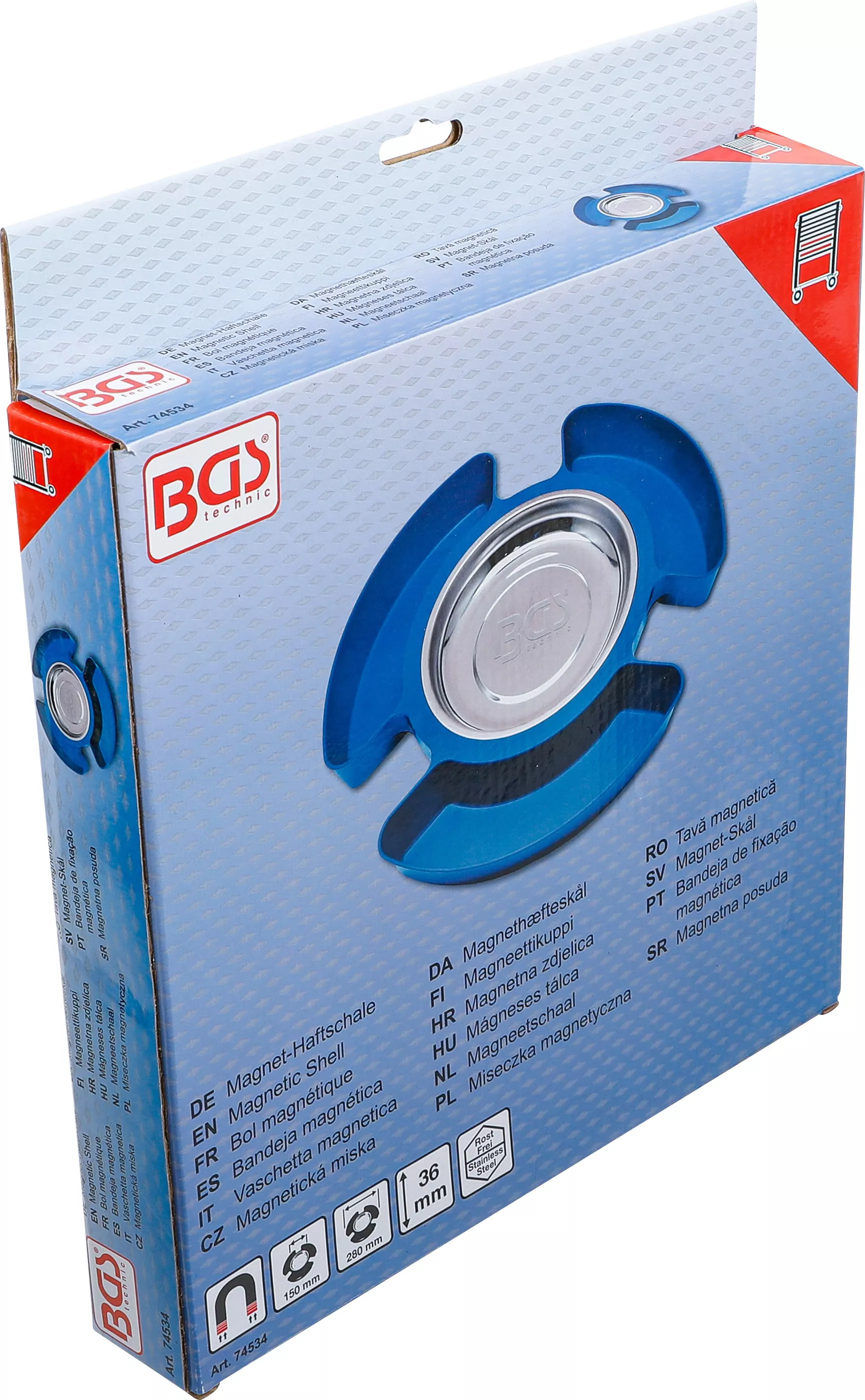Tava magnetica | cu 3 suprafete de depunere din material plastic | 150 mm [4]