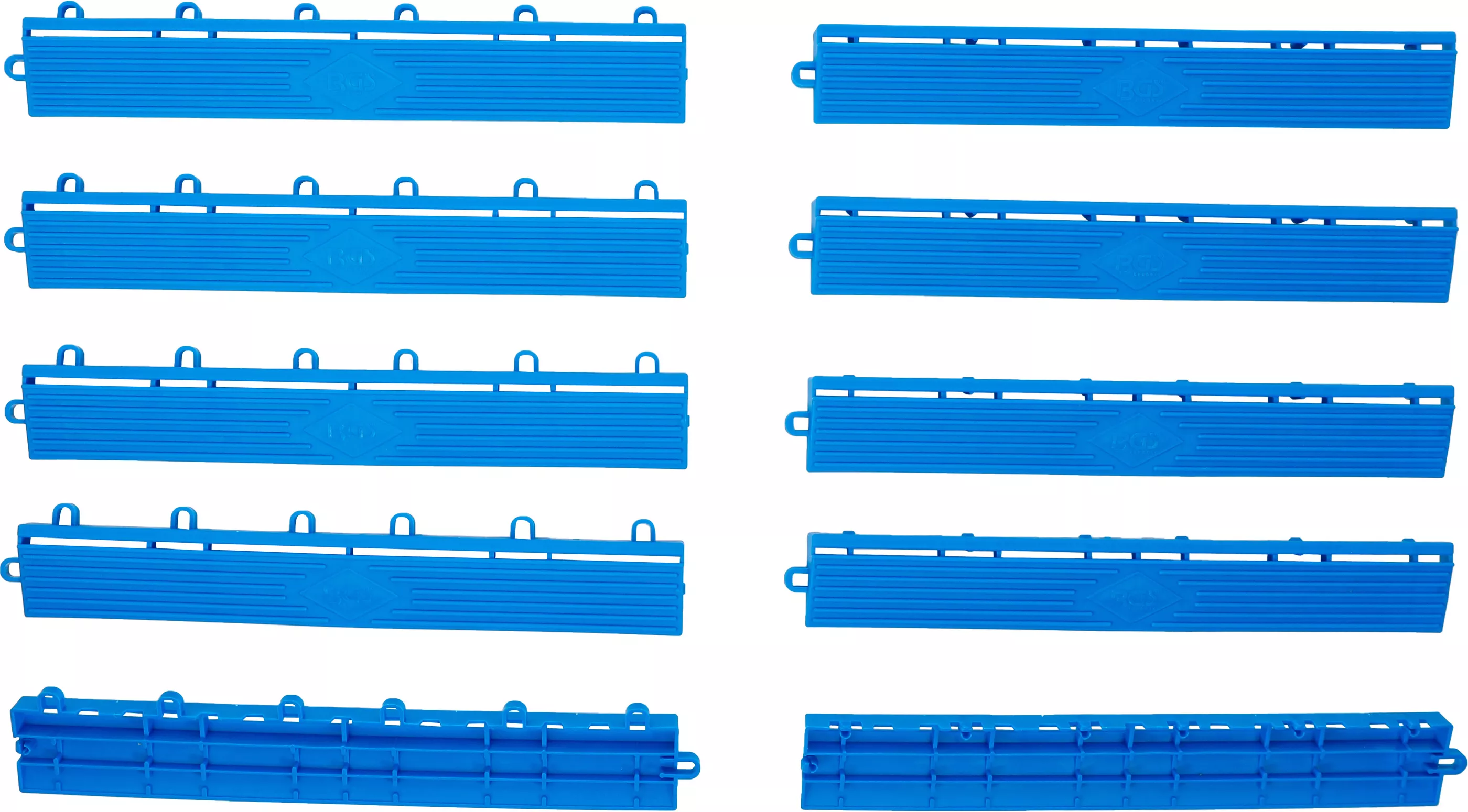 Set elemente marginale pentru gresie din plastic | sistem de clic | 400 x 55 x 15 mm | 10 piese [5]