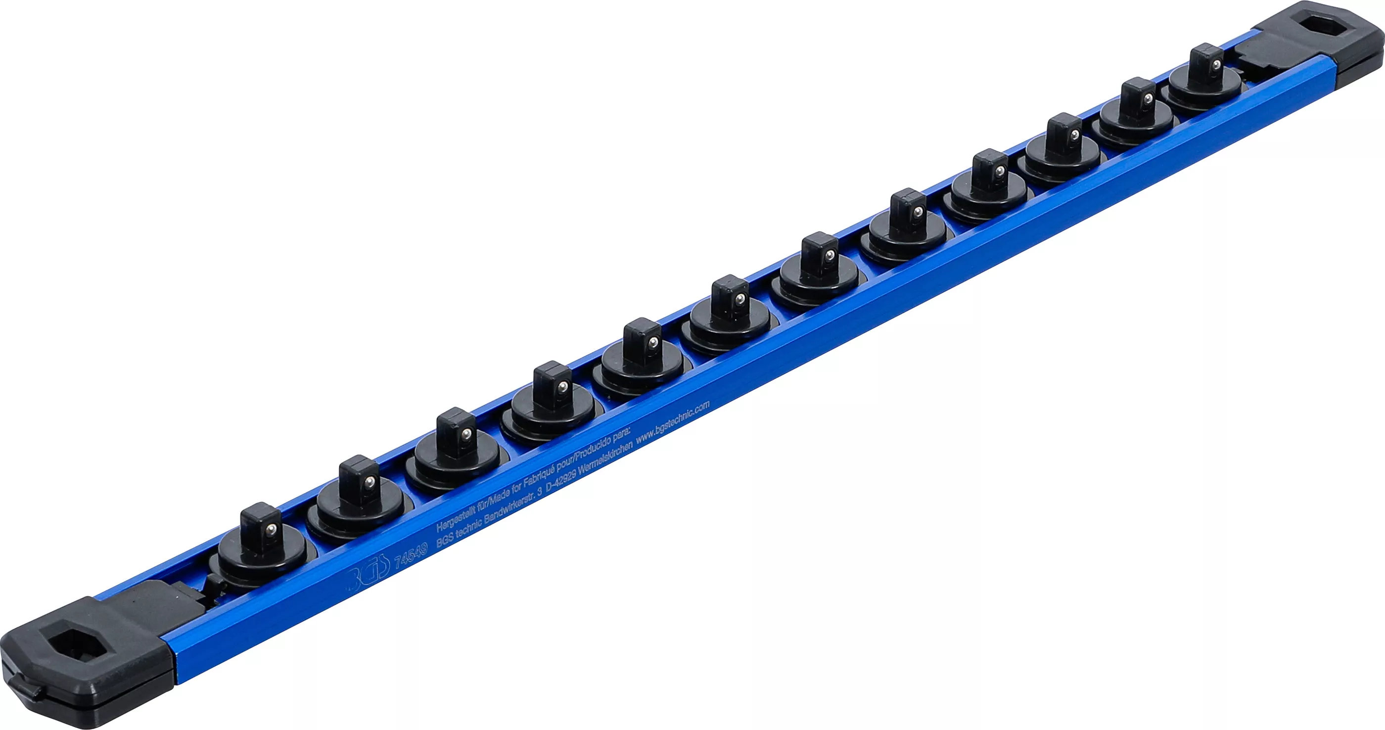 sina de pastrare pentru 12 chei tubulare atasabile | magnetica | pentru Antrenare 6,3 mm (1/4") [2]