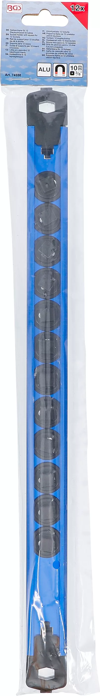 sina de pastrare pentru 12 chei tubulare atasabile | magnetica | pentru Antrenare 10 mm (3/8") [5]