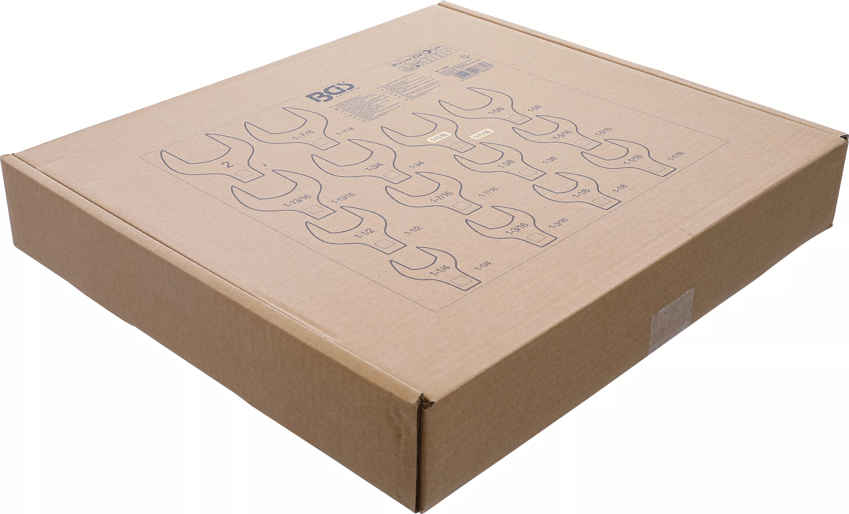 Suport organizator pentru carucior 2/3: Set chei cu dinte | 12,5 mm (1/2") | Marimi in toli | 14 piese [3]
