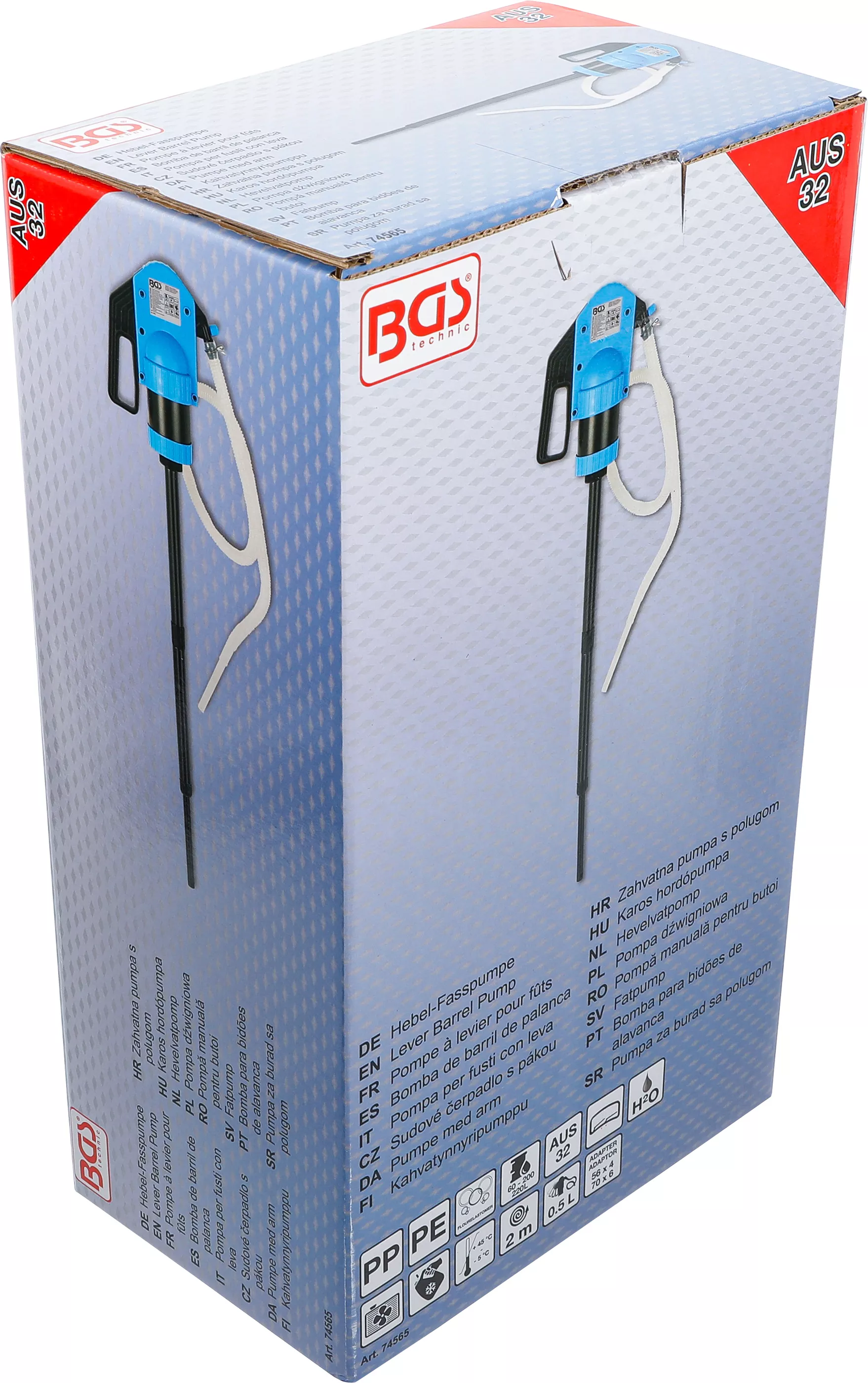 Pompa manuala pentru butoi | pentru uree (AUS32) | incl. 2 adaptoare pentru butoaie din plastic [4]