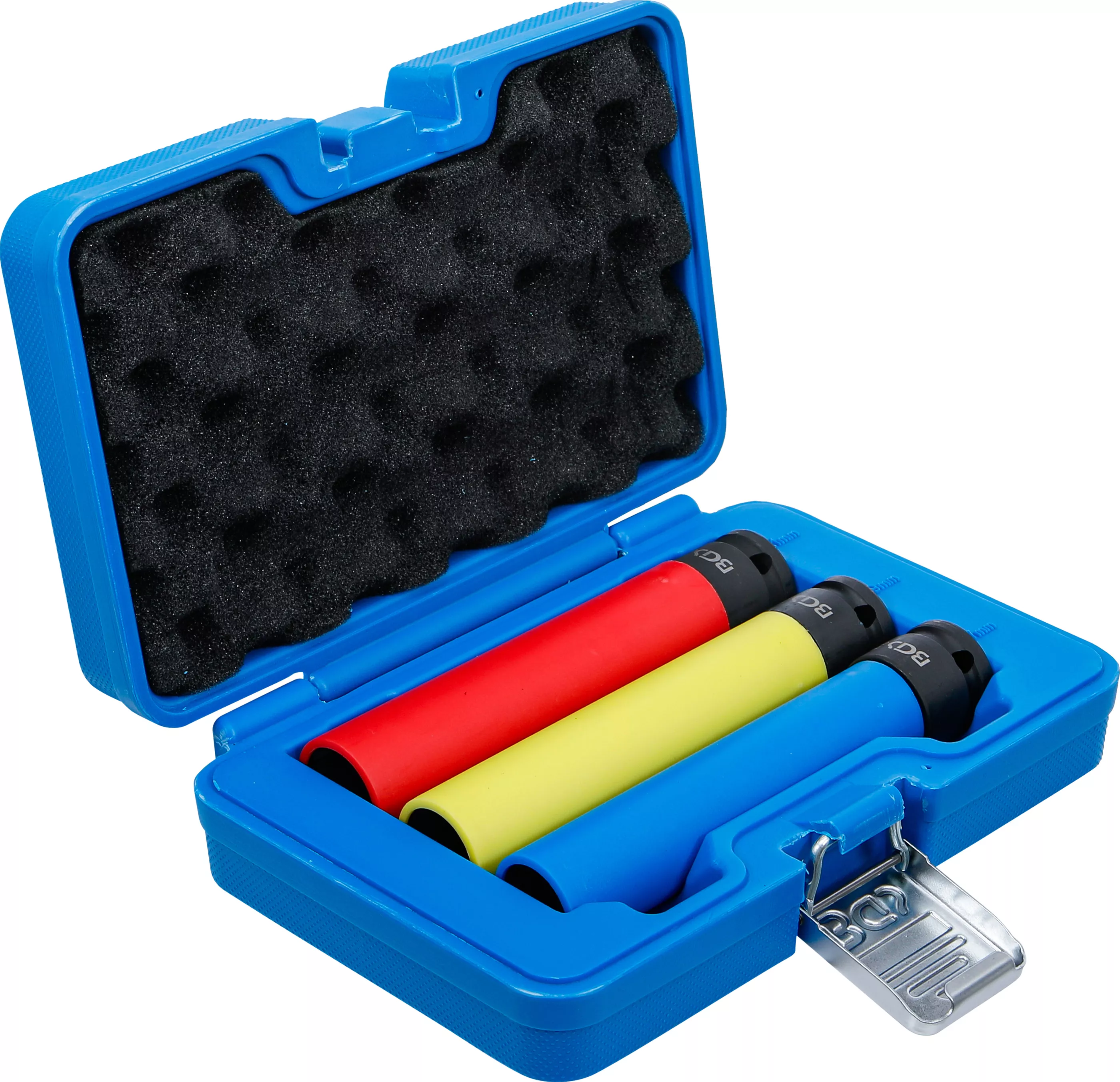 Set capete cheie de impact cu protectie | extra adanc | 12,5 mm (1/2") | 17 / 19 / 21 mm | 3 piese [3]