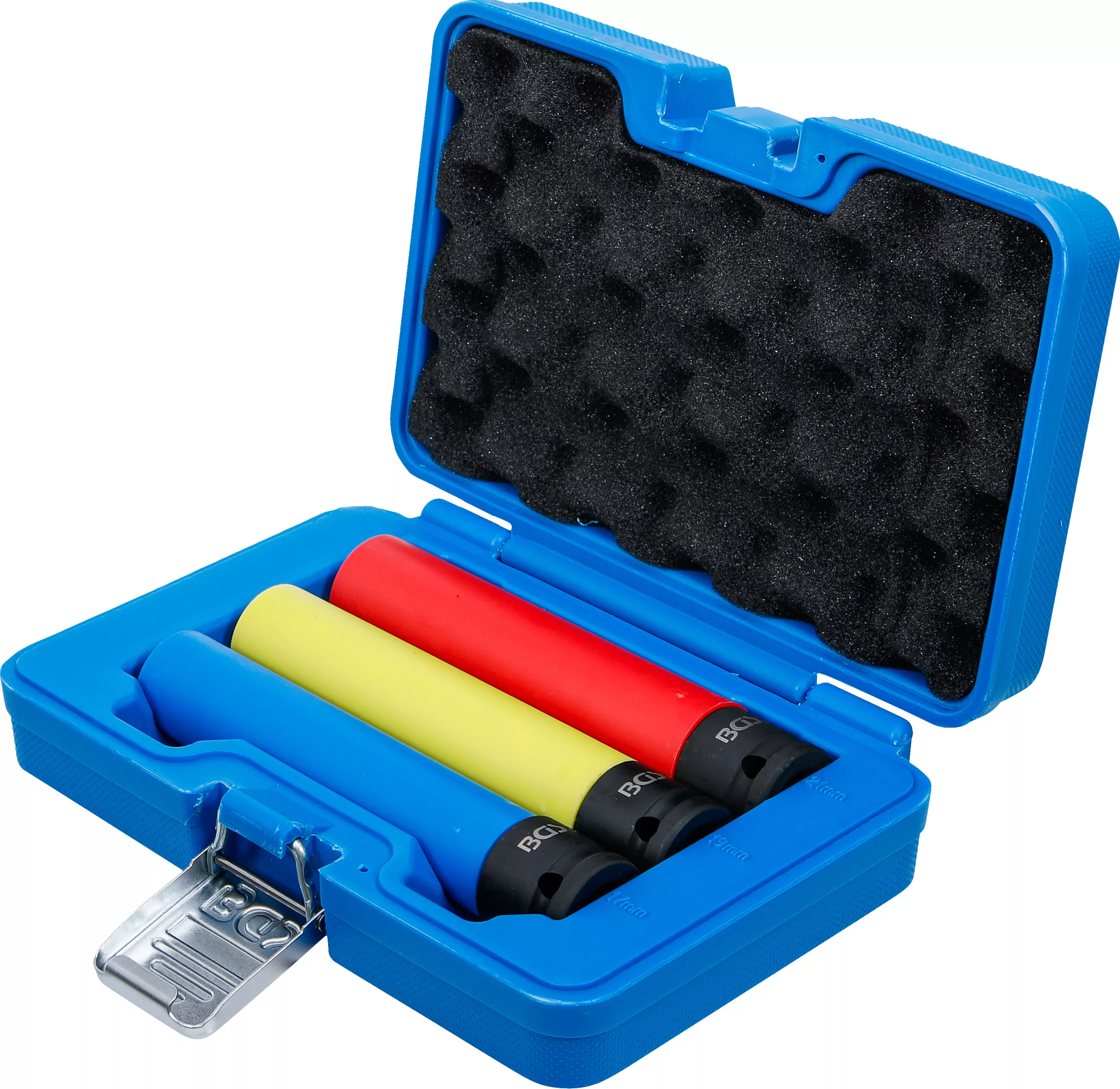 Set capete cheie de impact cu protectie | extra adanc | 12,5 mm (1/2") | 17 / 19 / 21 mm | 3 piese [4]