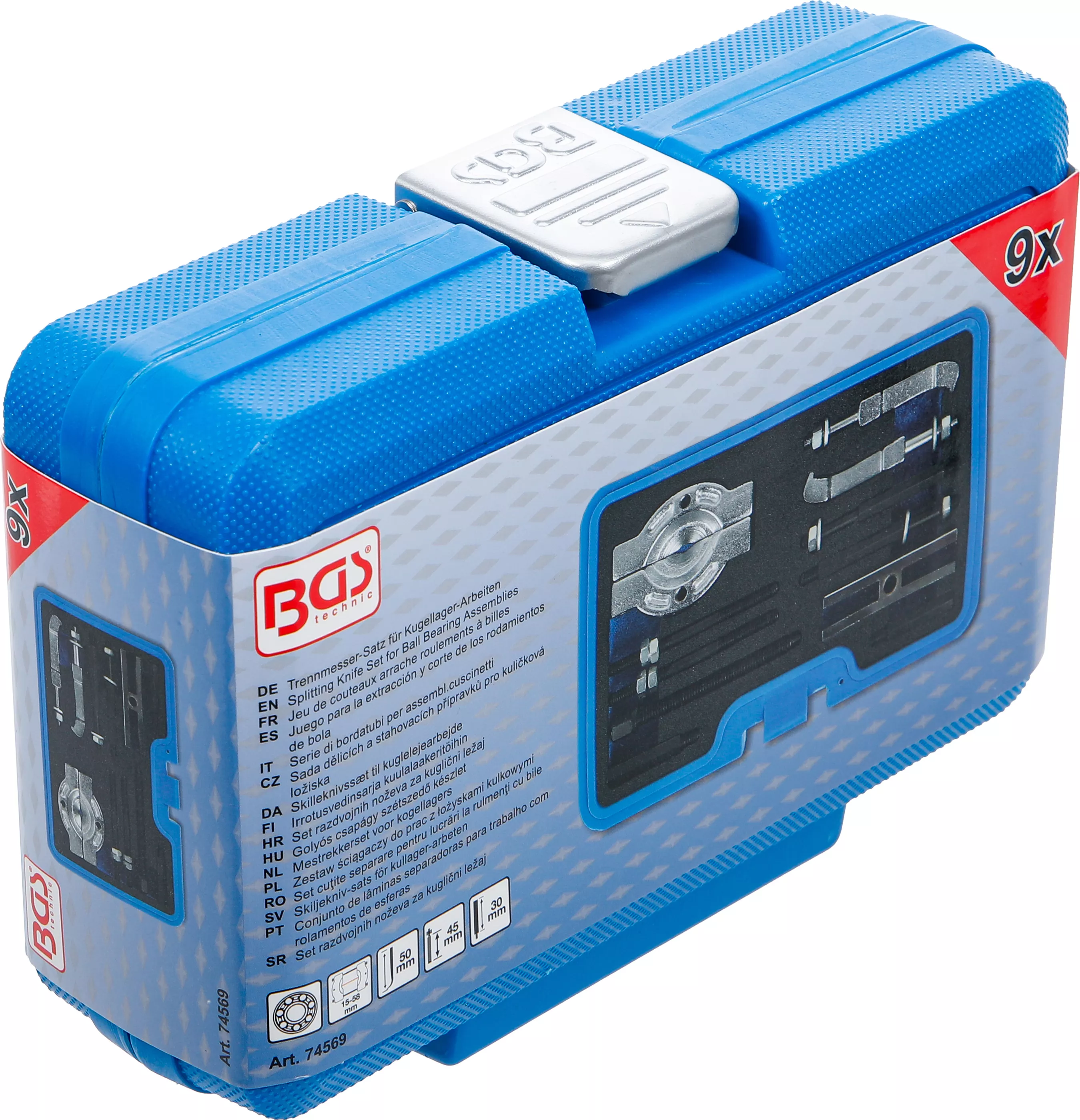 Set cutite separare pentru lucrari la rulmenti cu bile | 9 piese [10]