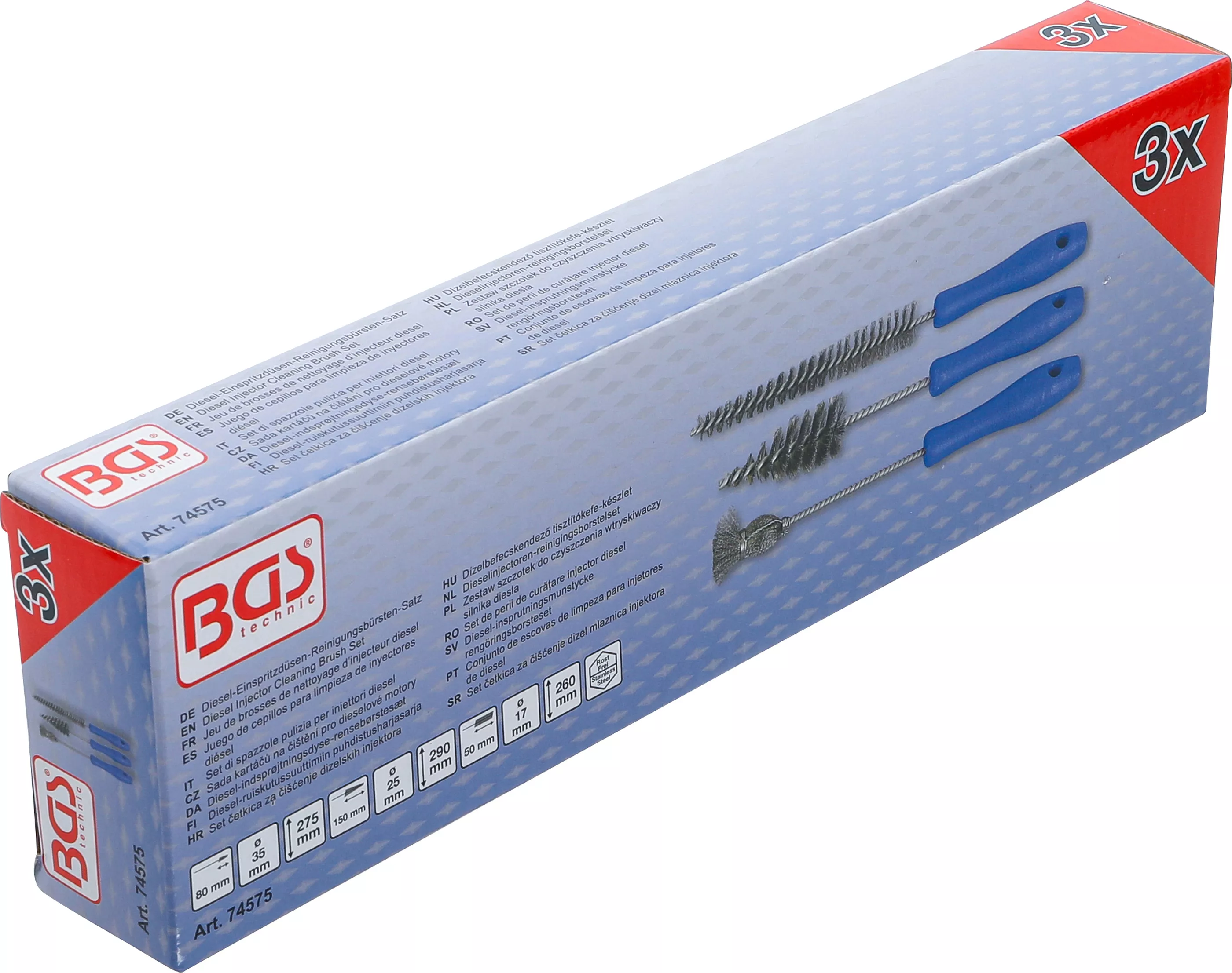 Set de perii de curatare injector diesel | 3 piese [6]