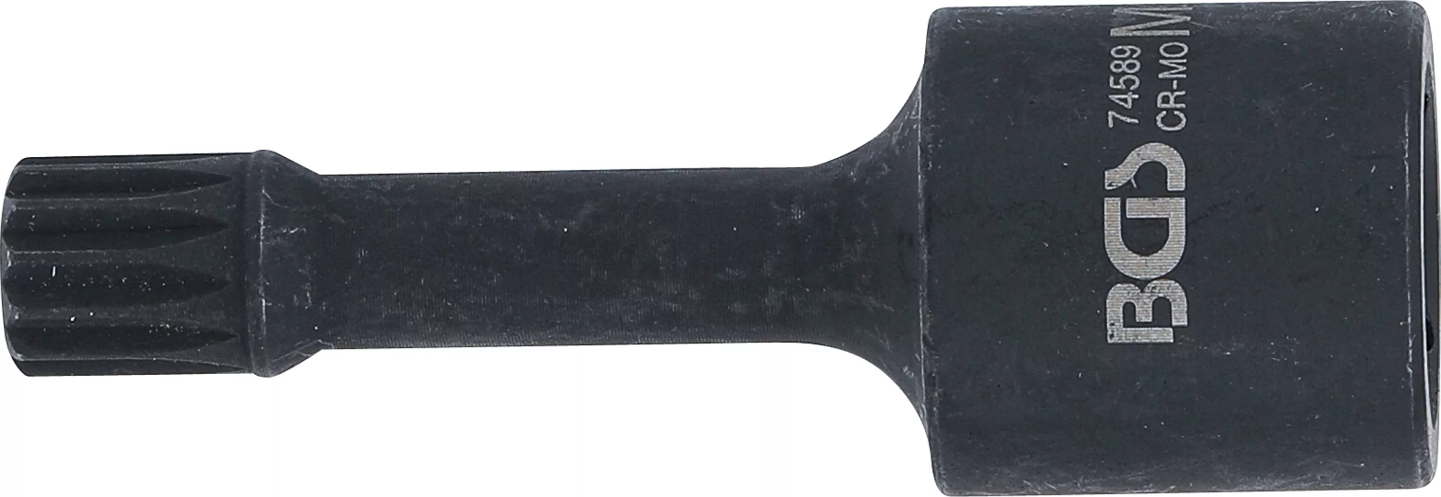 Cap bit special de impact | lungime 72 mm | 12,5 mm (1/2") | dantura interioara multipla (pentru XZN) M12 | pentru VAG [2]
