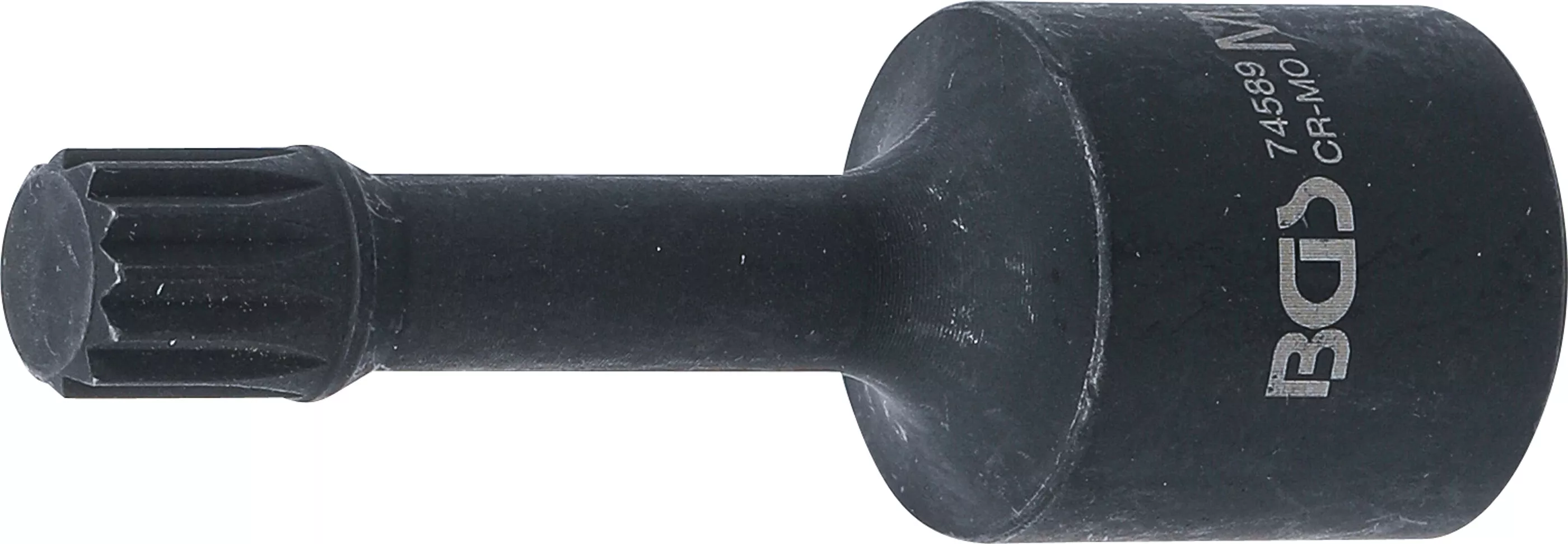 Scule - Cap bit special de impact | lungime 72 mm | 12,5 mm (1/2") | dantura interioara multipla (pentru XZN) M12 | pentru VAG