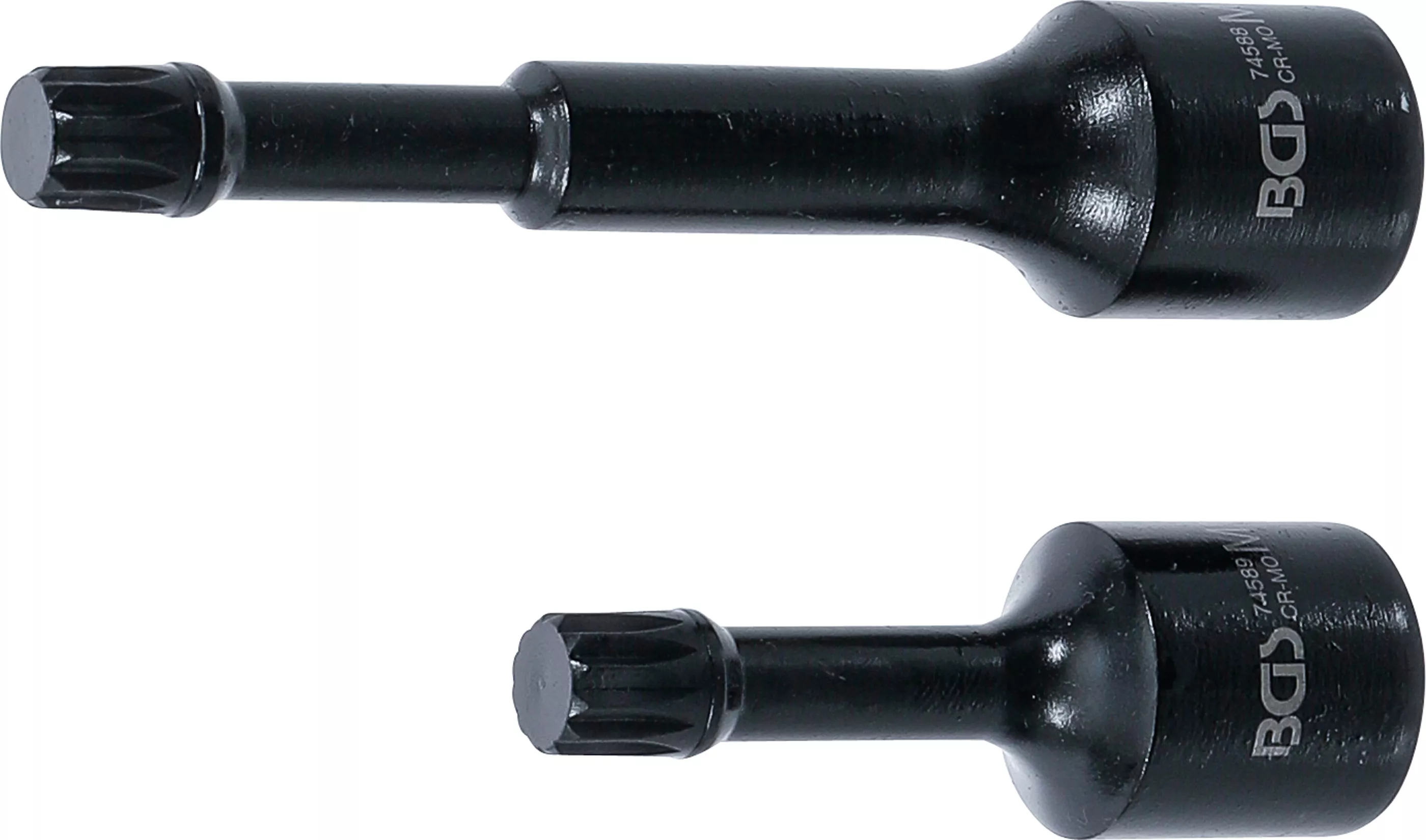 Bituri - Set capete bit special de impact | 12,5 mm (1/2") | dantura interioara multipla (pentru XZN) M12 | pentru VAG | 2 piese