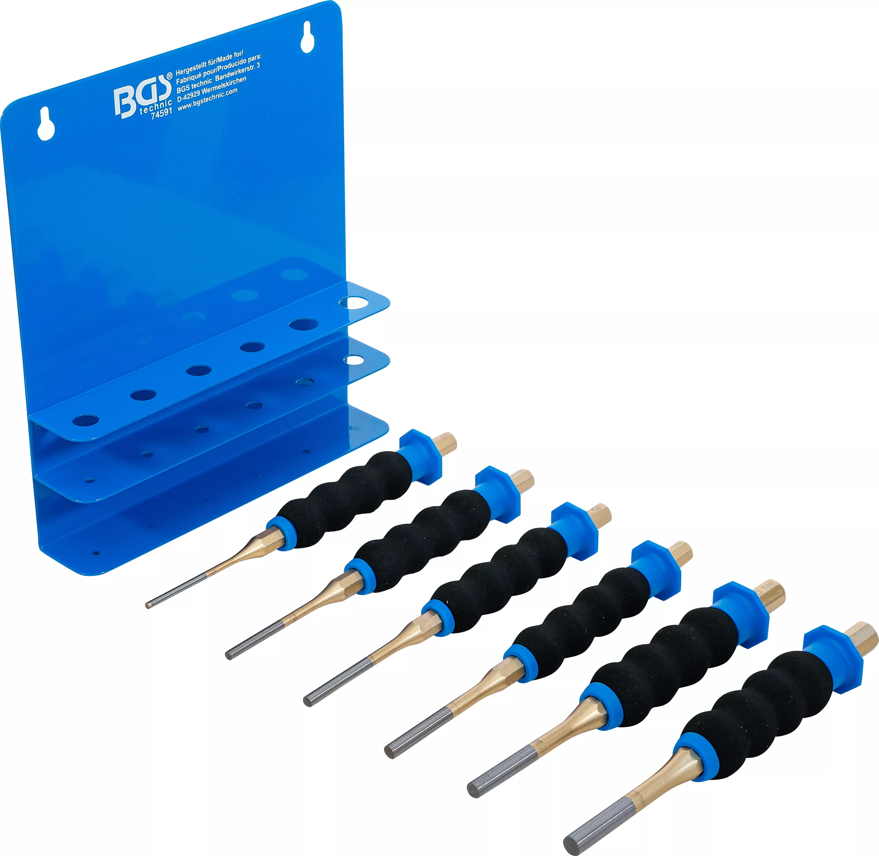 Set extractor splinturi | cu protectie pentru maini | 180 mm | 3 - 8 mm | 6 piese [4]