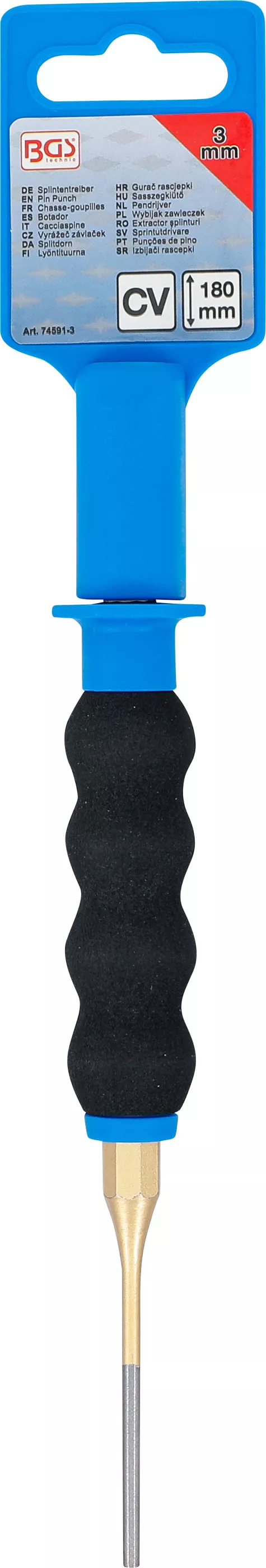 Extractor splinturi | cu protectie pentru maini | 180 mm | 3 mm [6]
