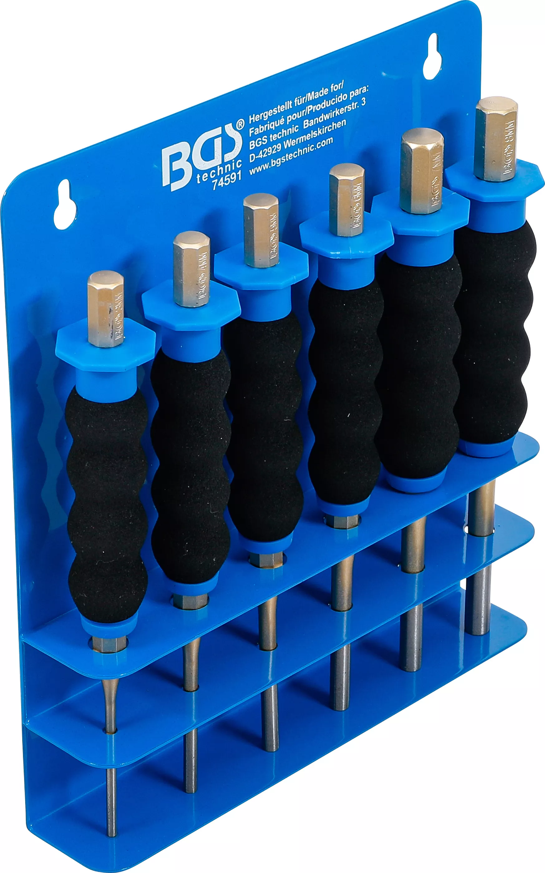 Scule - Set extractor splinturi | cu protectie pentru maini | 180 mm | 3 - 8 mm | 6 piese