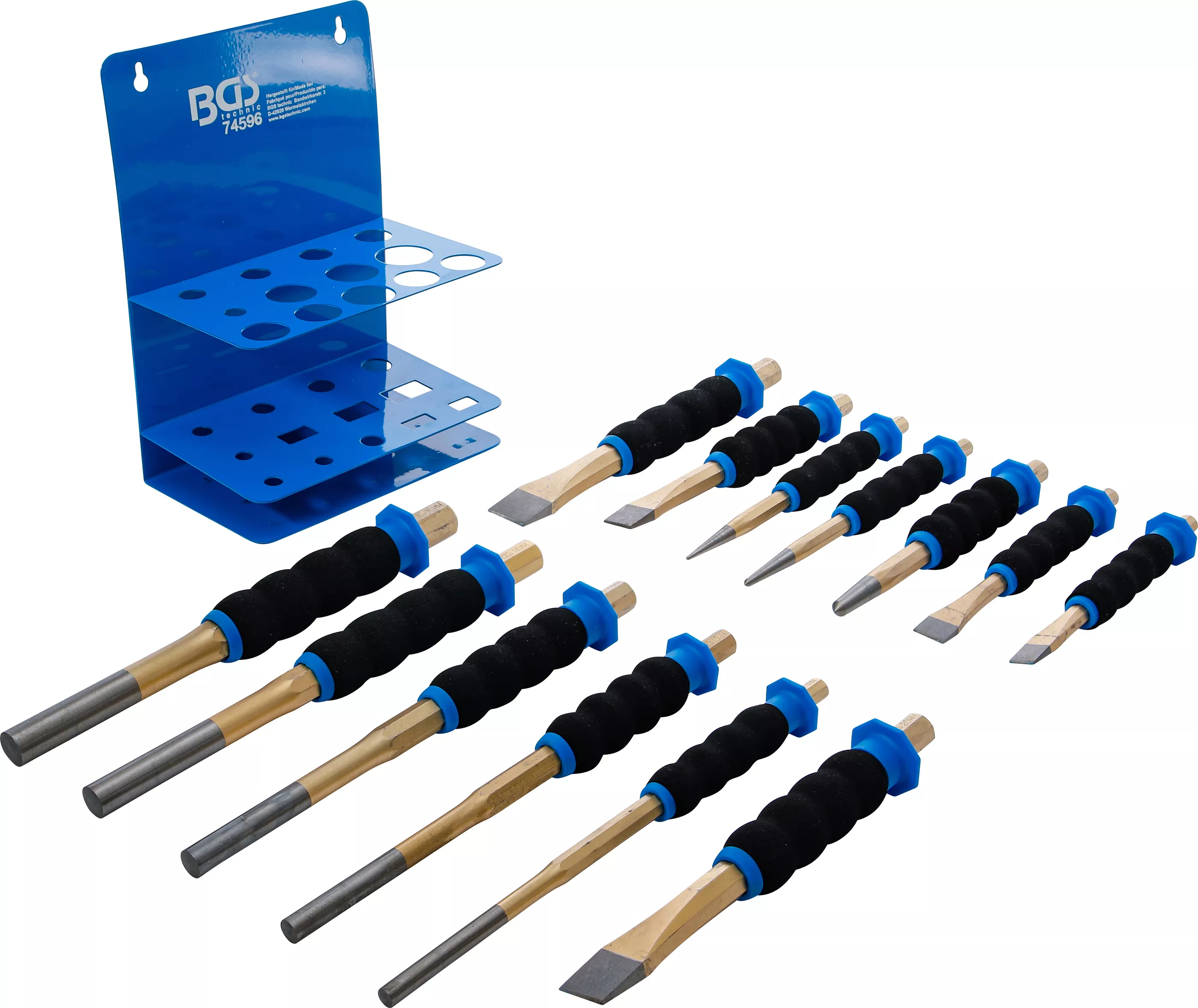 Set extractor splinturi / punctator/ dalta plata | cu protectie pentru maini | 13 piese [5]