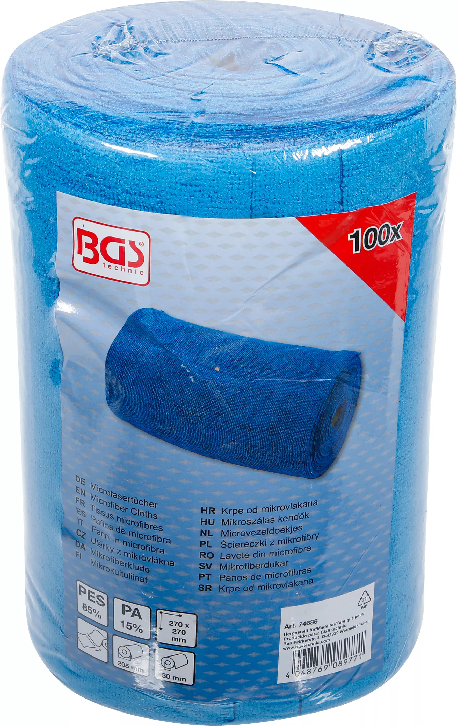 Lavete din microfibre | 270 x 270 mm | perforat | 100 piese [4]