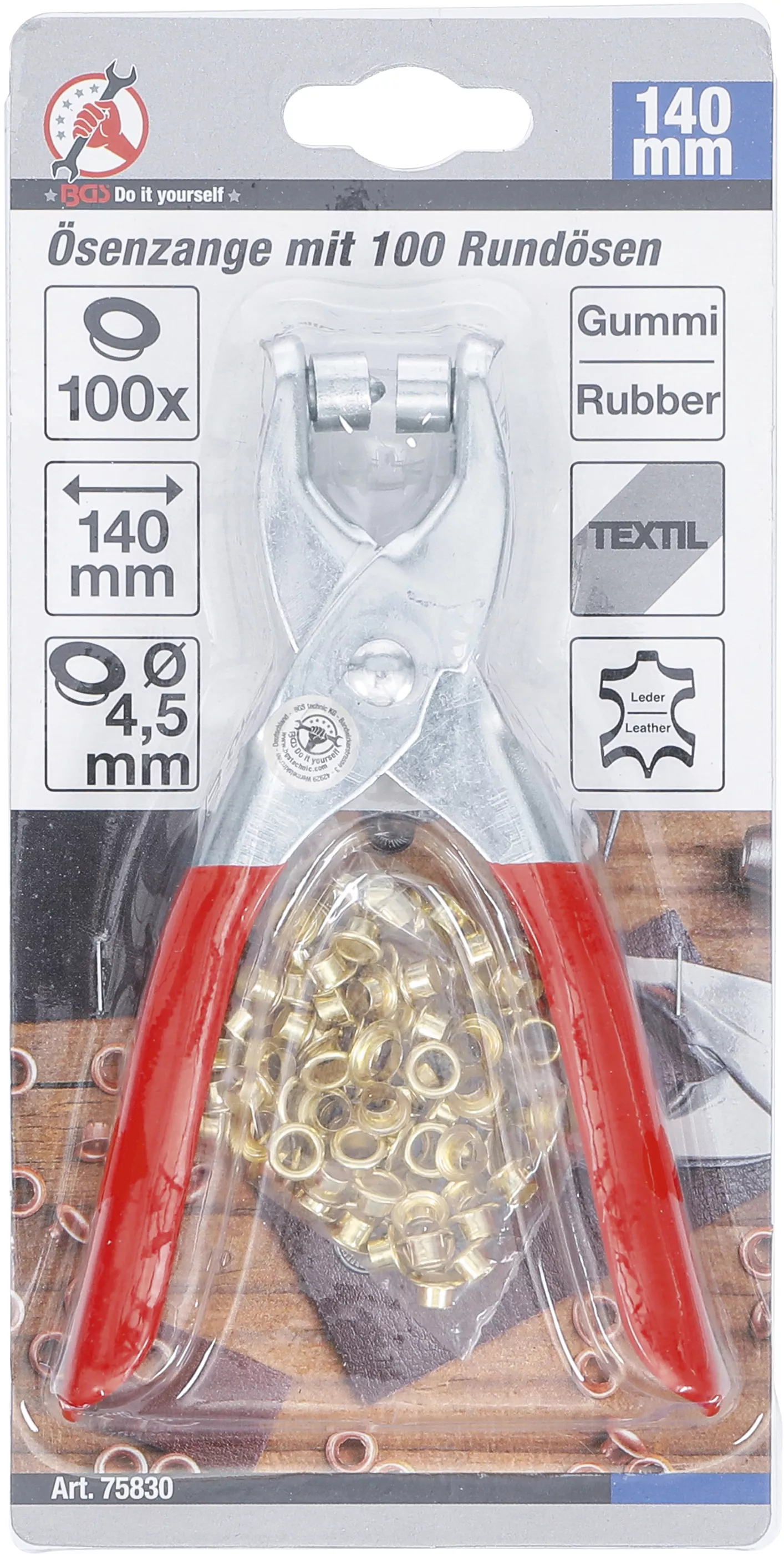Cheie pentru inele cu 100 inele rotunde | 4,5 mm [3]