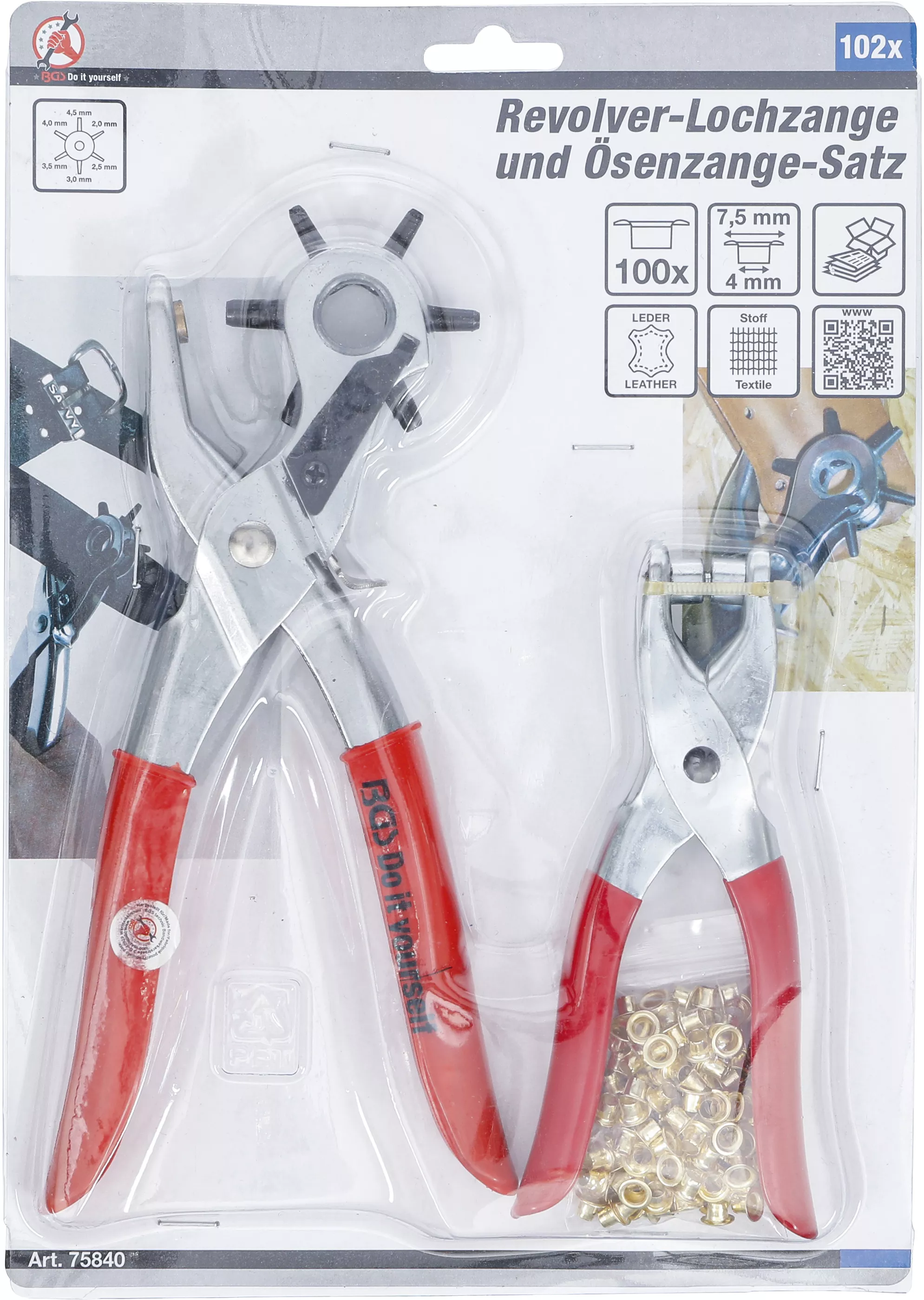 Cleste revolver de gaurit si set cleste pentru urechi | 102 piese [3]