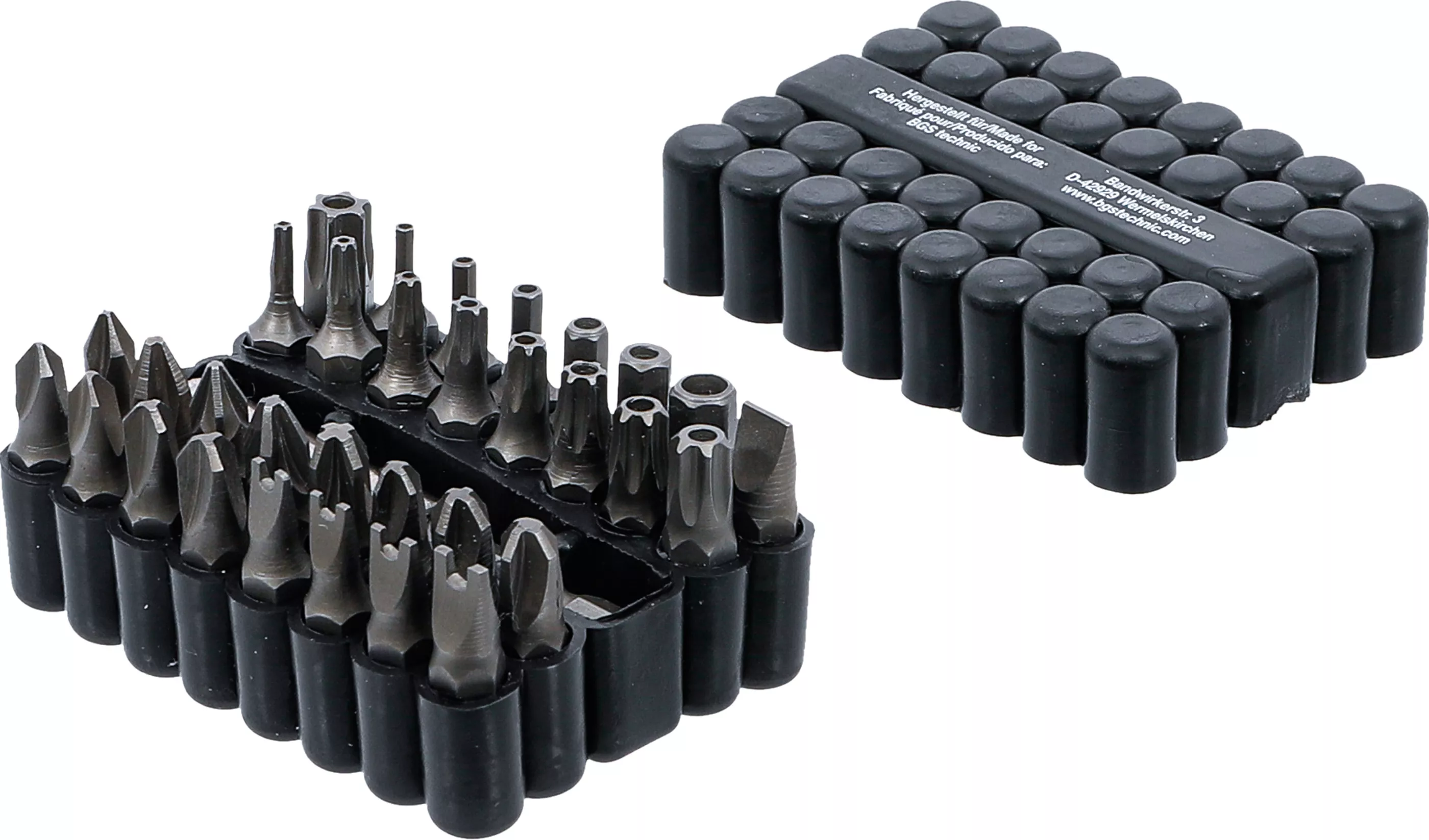 Set biti | scurt | Antrenare hexagon exterior 6,3 mm (1/4") | diferite profile | 33 piese [1]