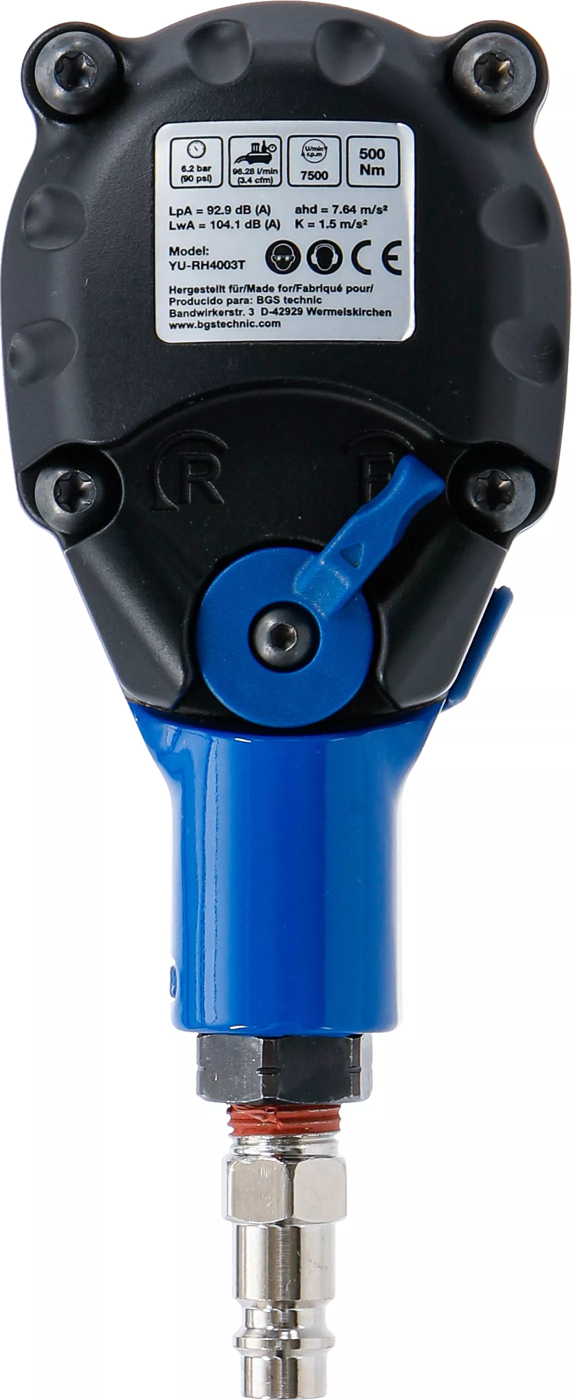 surubelnita cu impact pneumatica mini | 12,5 mm (1/2") | 500 Nm [3]