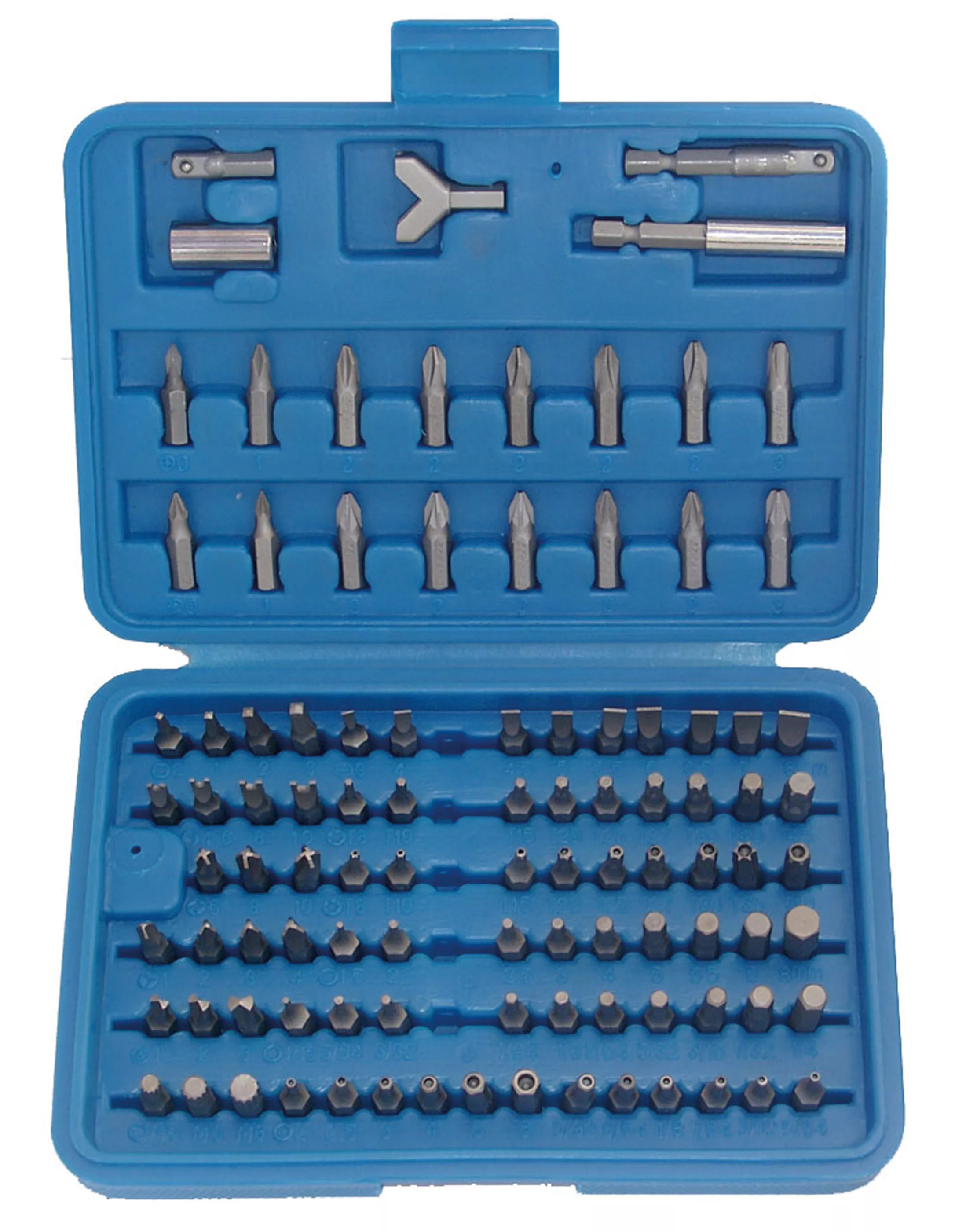 Bituri - Set biti pentru suruburi de siguranta | Antrenare 6 colturi exterior 6,3 mm (1/4") | 100 piese