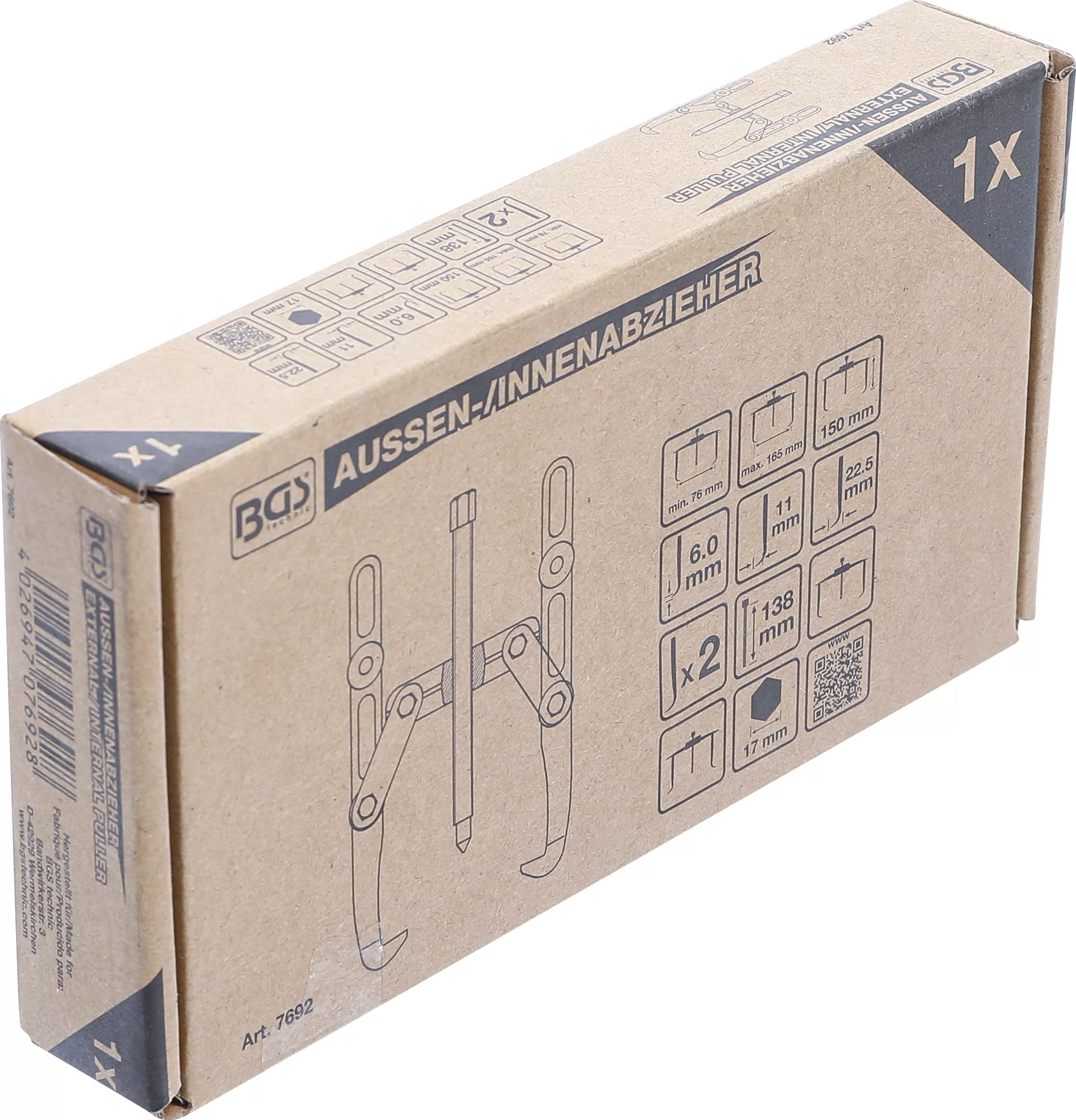Extractor exterior/interior, cu 2 brate | 76 - 165 mm [4]