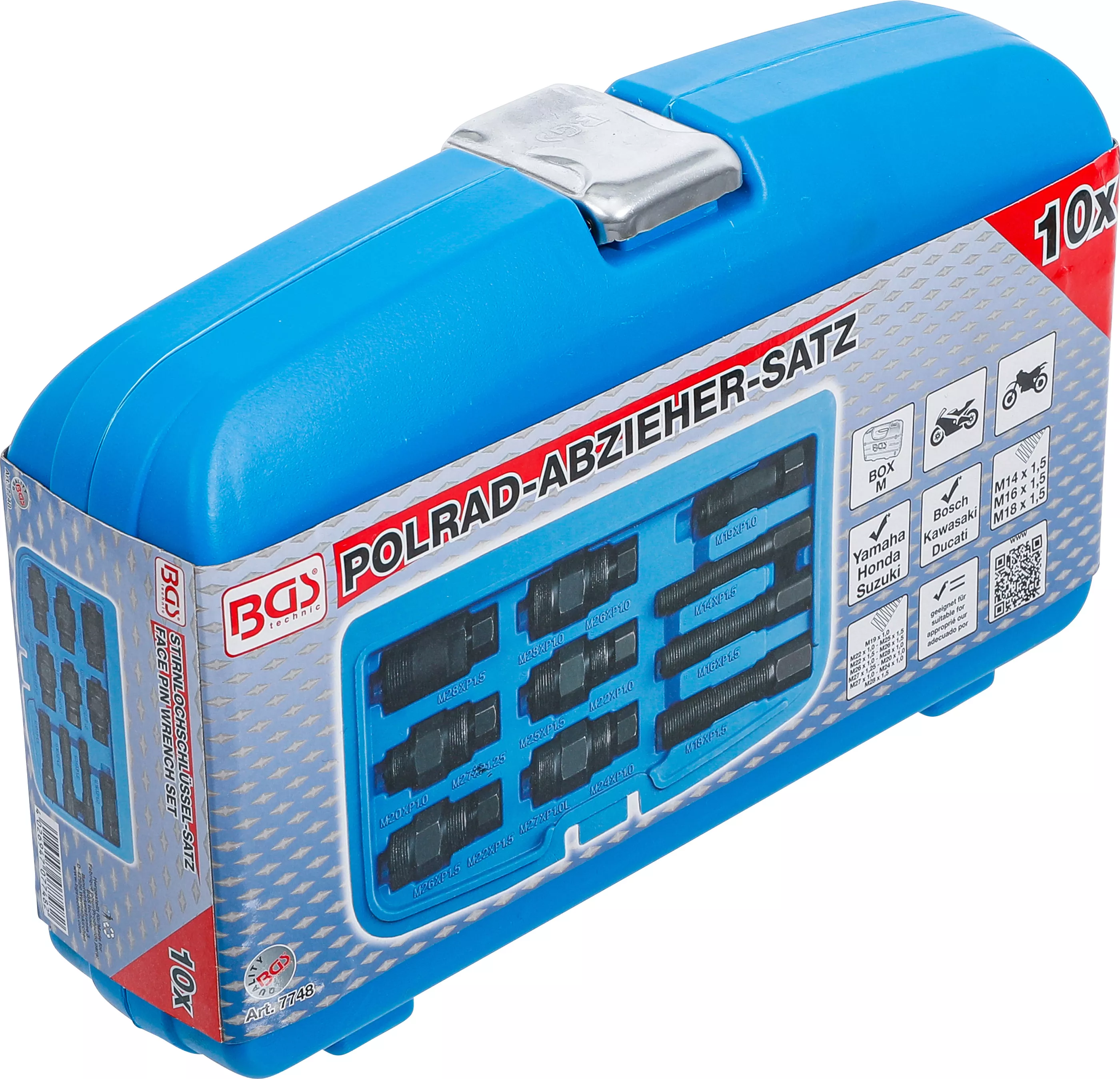 Set extractoare roata polara | pentru motociclete | 10 piese [6]