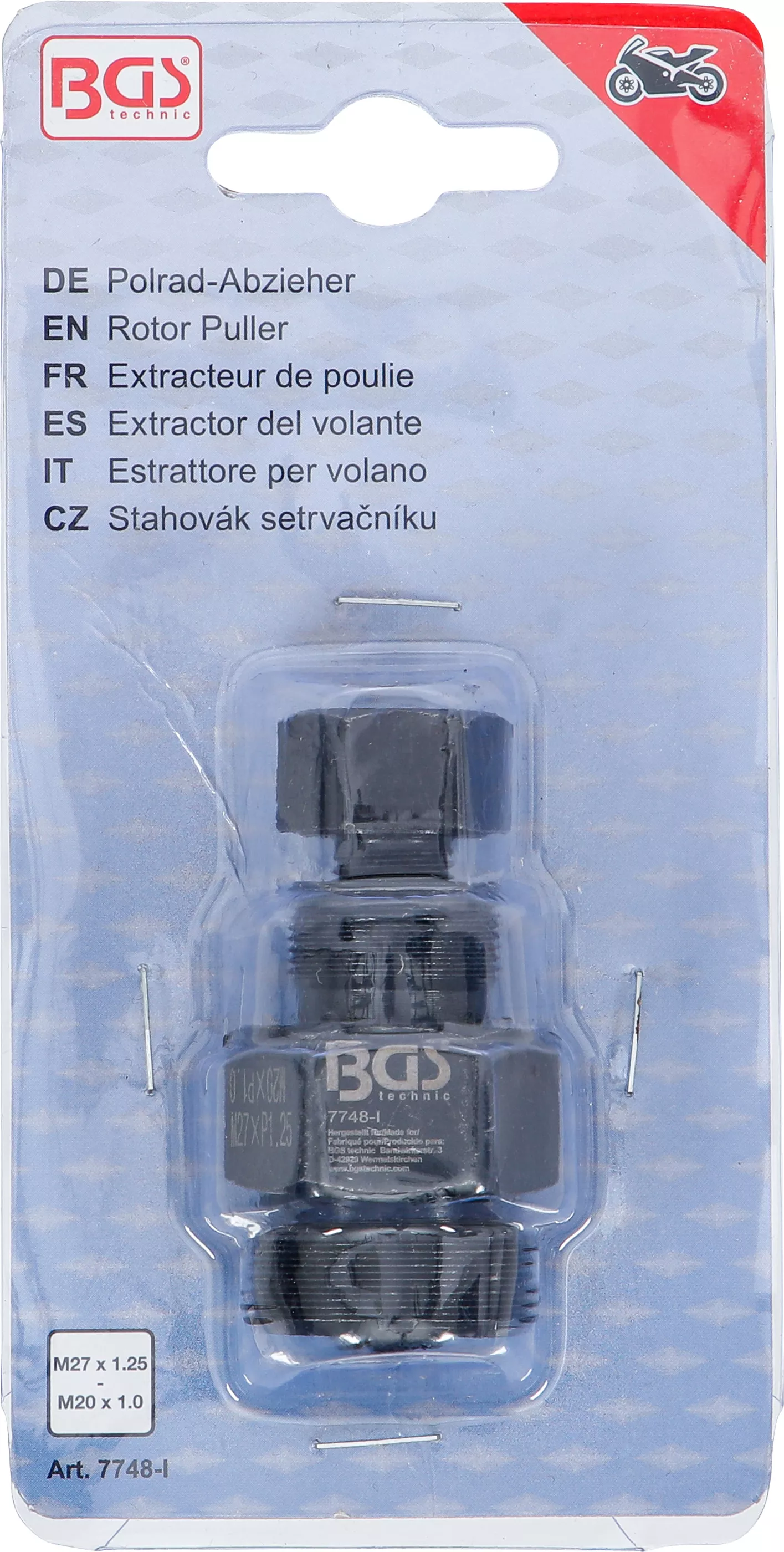 Extractor roata polara | M27 x 1,25 - M20 x 1,0 mm [5]