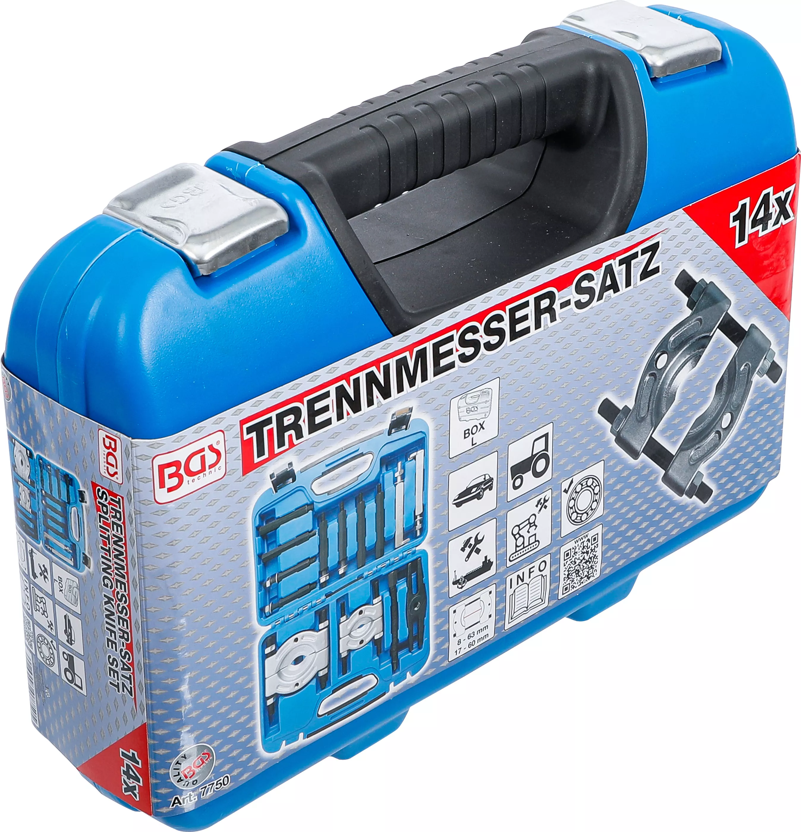 Set cutite separare pentru lucrari la rulmenti cu bile | 14 piese [10]