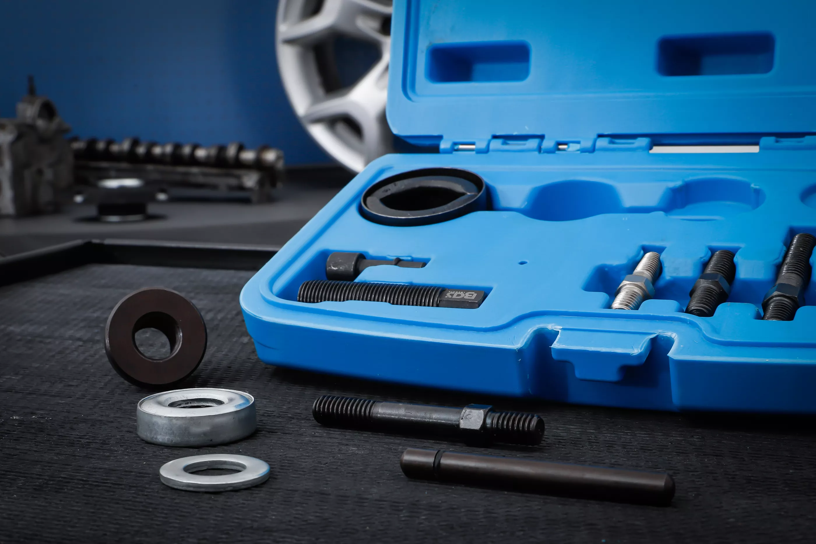 Set extractor si montaj roata curea | pentru GM, Ford | 13 piese [2]
