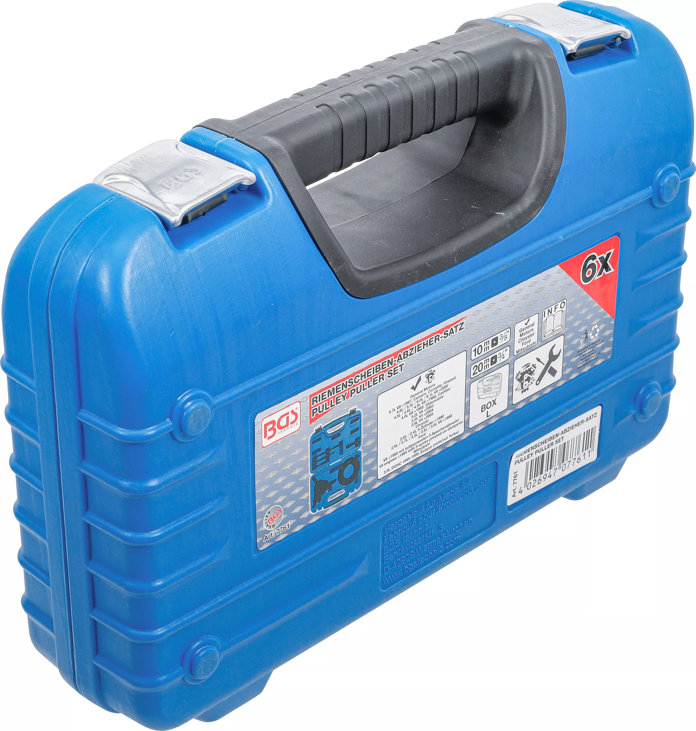 Set extractor si montaj roata curea | pentru GM, Chrysler, Ford, Mitsubishi | 6 piese [5]