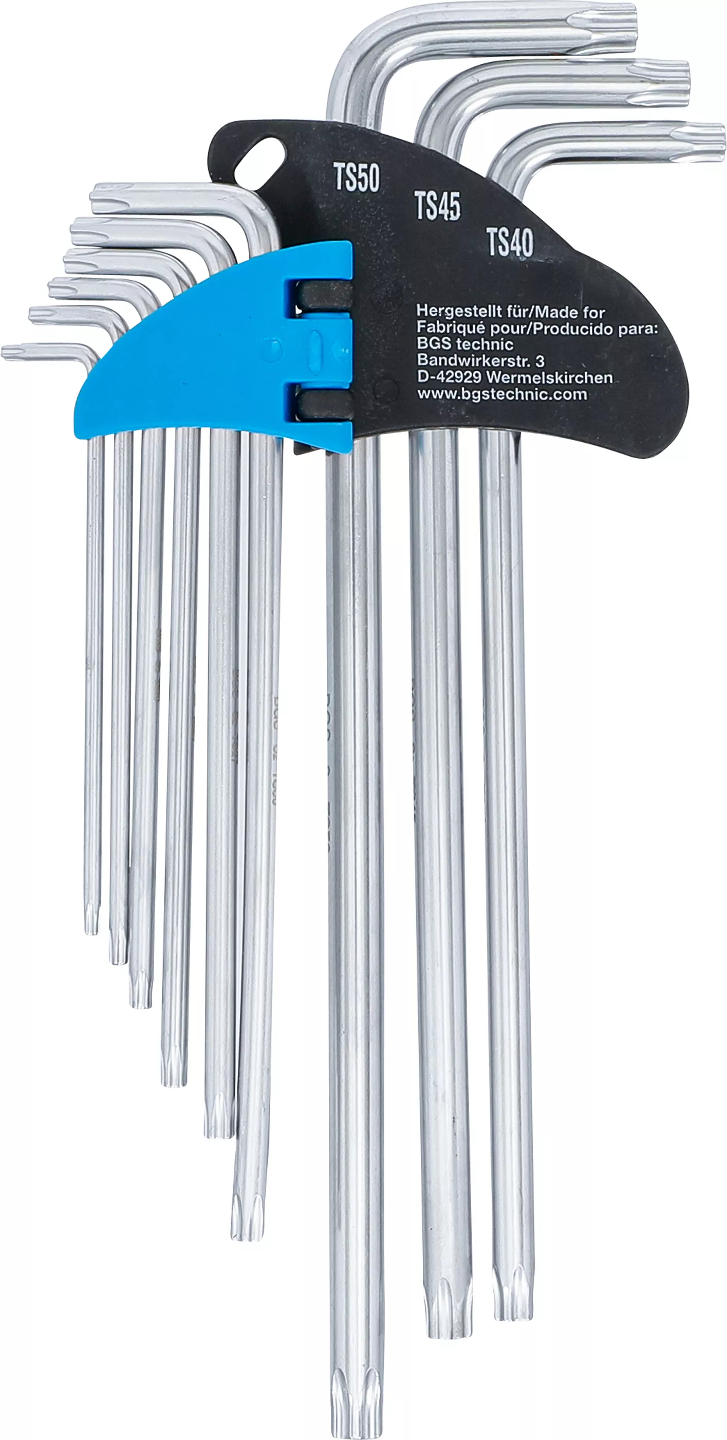 Set chei tip L | extra lungi | Profil TS (pentru Torx Plus) TS10 - TS50 | 9 piese [3]
