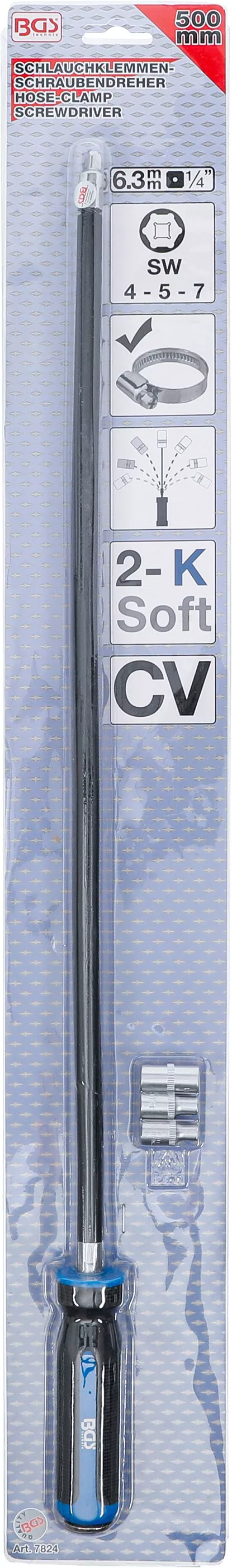 Set surubelnite coliere de furtun | 6,3 mm (1/4") | 500 mm [5]