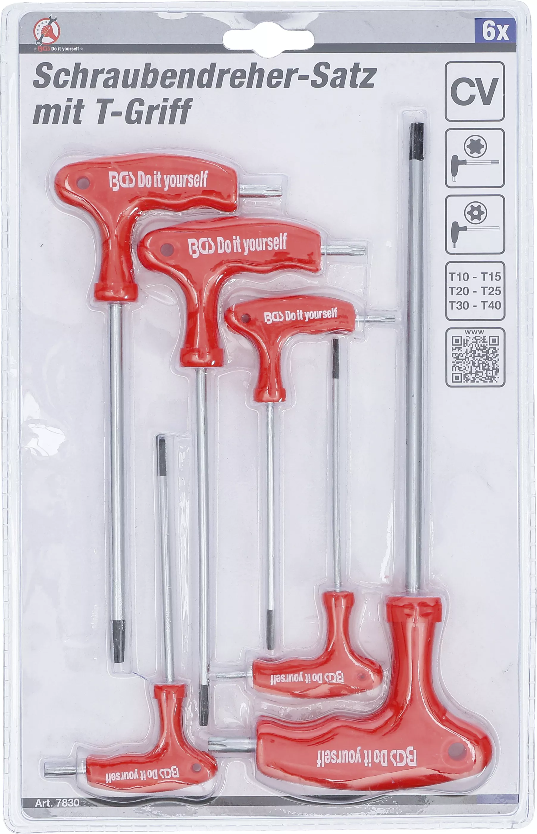 Set surubelnite cu maner T si lama laterala | Profil T (pentru Torx) cu alezaj T10 - T40 | 6 piese [3]