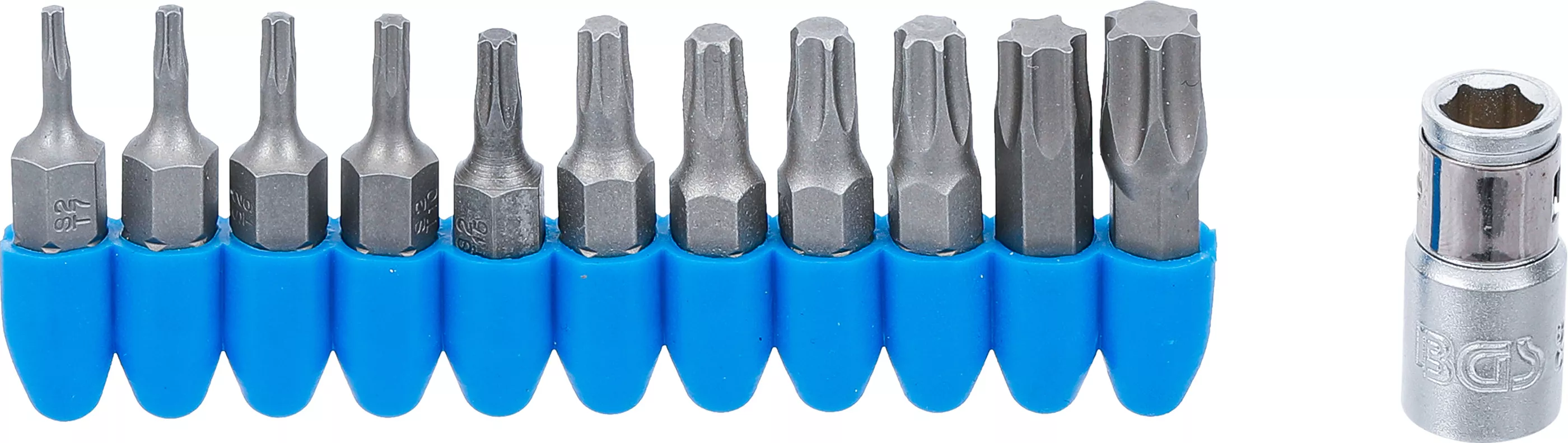 Bituri - Set biti | Antrenare 6 colturi exterior 6,3 mm (1/4") | Profil T (pentru Torx) | 11 piese