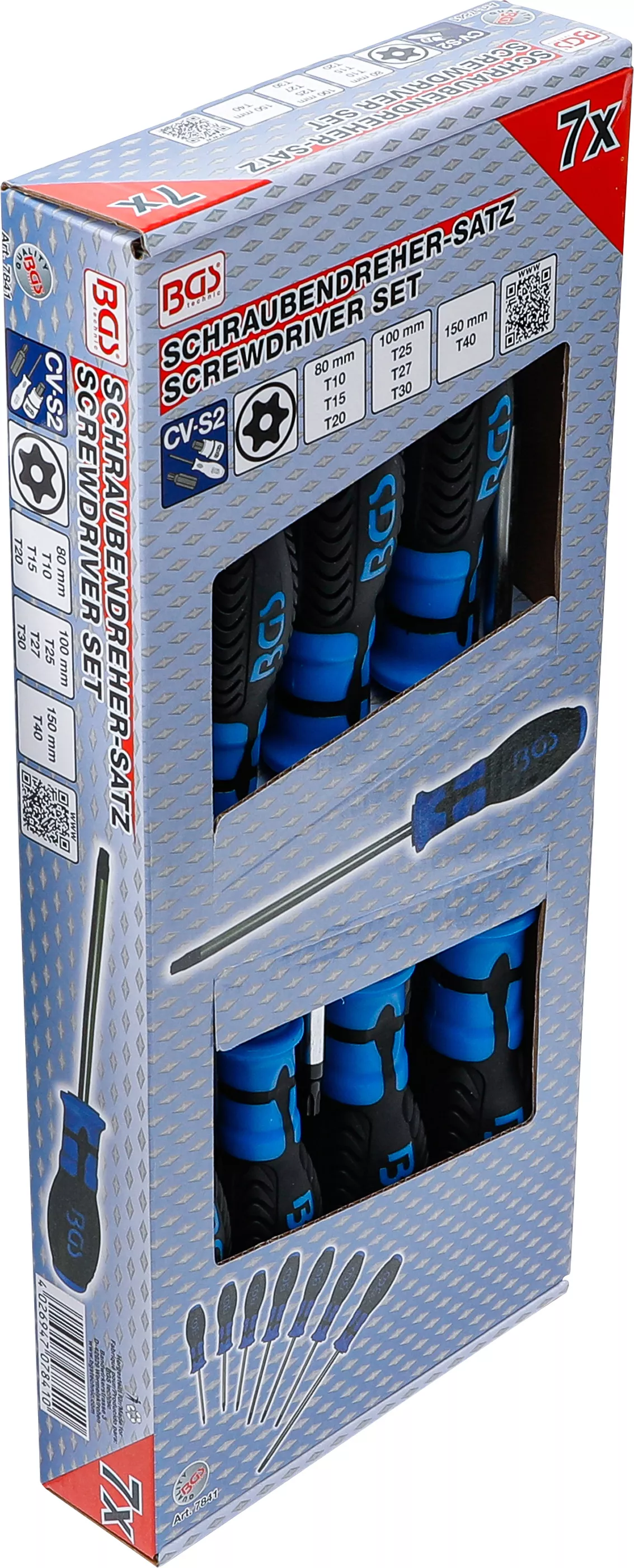 Set surubelnite | Profil T (pentru Torx) cu gaura | T10 - T40 | 7 piese [3]