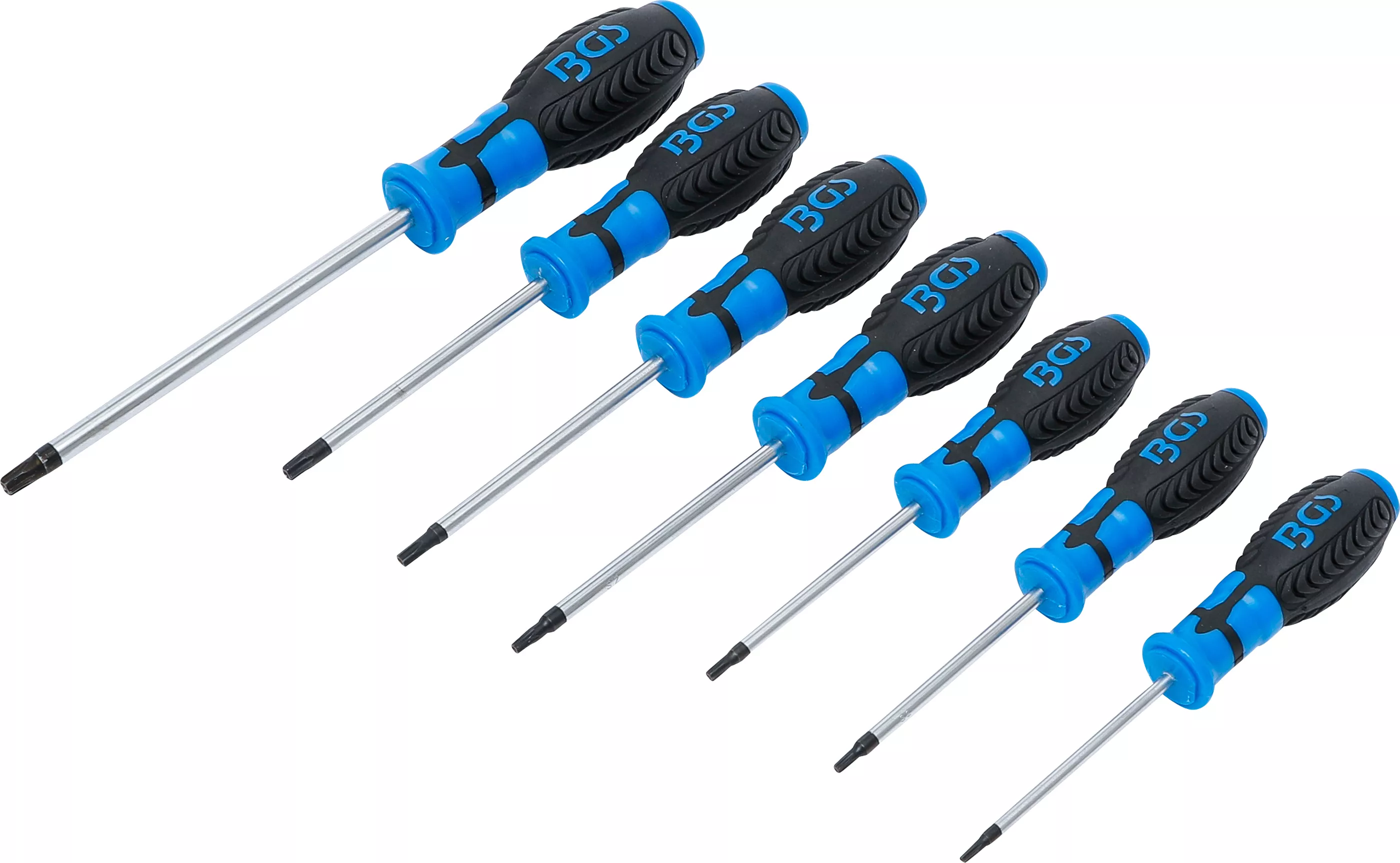 Şurubelniţe - Set surubelnite | Profil T (pentru Torx) cu gaura | T10 - T40 | 7 piese