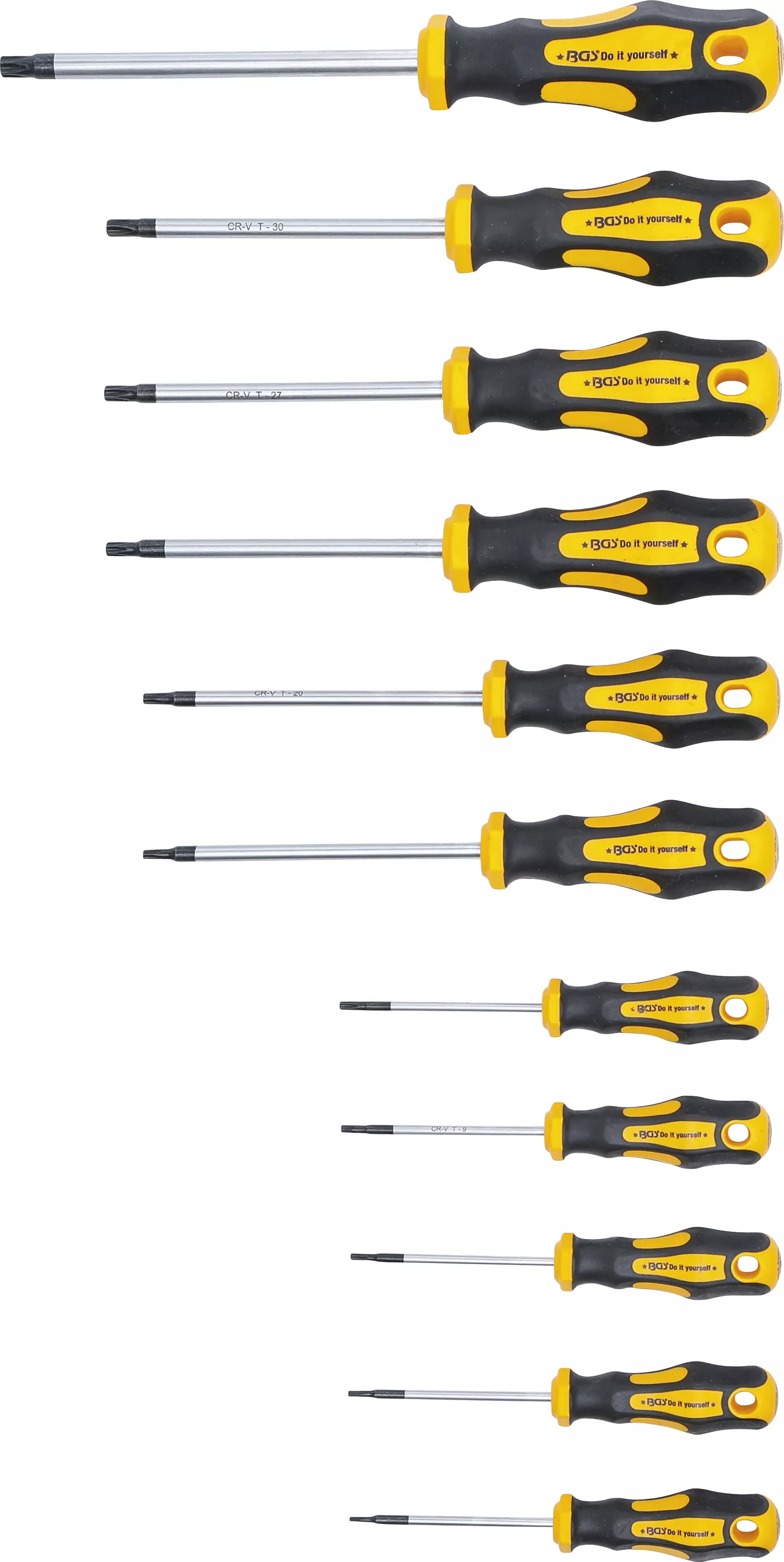 Set surubelnite | Profil T (pentru Torx) cu gaura | T6 - T40 | 11 piese [2]