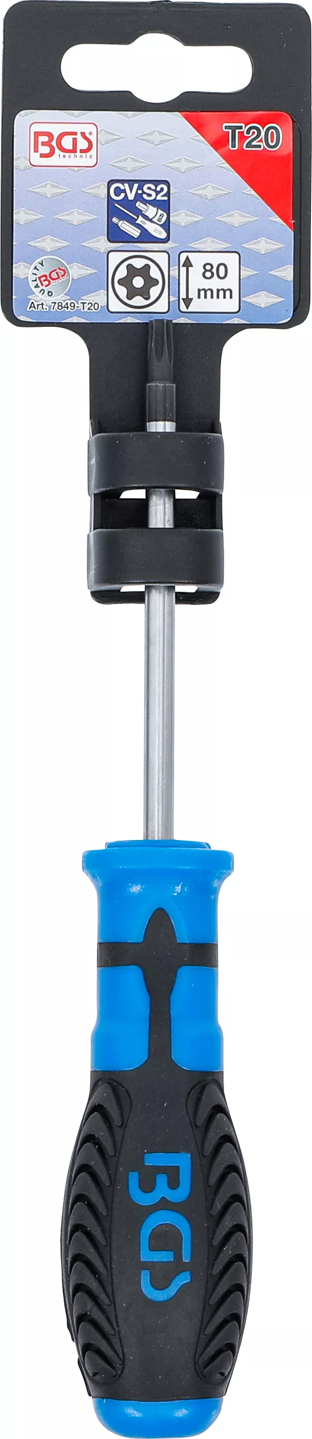 surubelnita | Profil T (pentru Torx) cu gaura T20 | Lungime lama 80 mm [3]