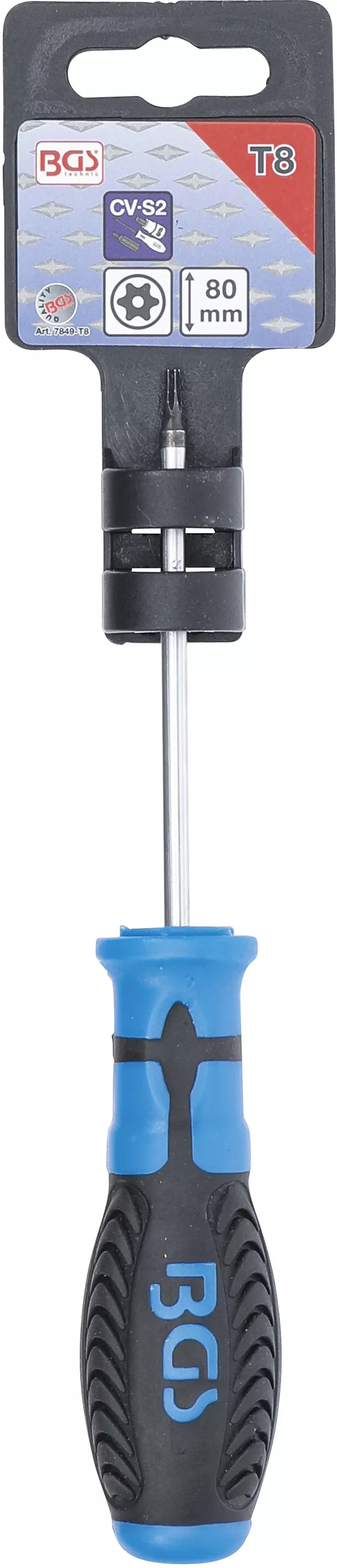surubelnita | Profil T (pentru Torx) cu gaura T8 | Lungime lama 80 mm [3]