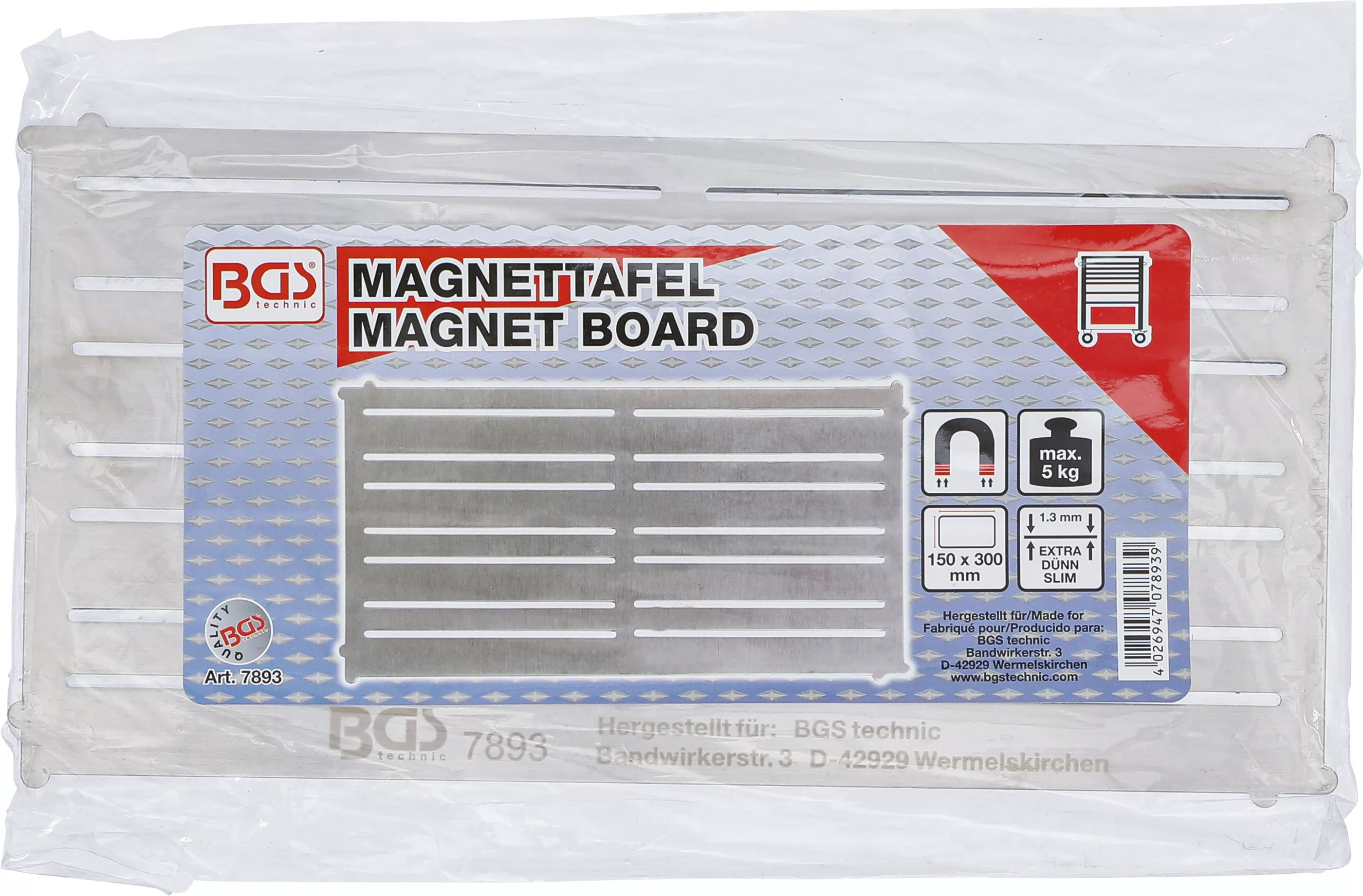 Tabla magnetica | otel | extra plata | 300 x 150 mm [3]