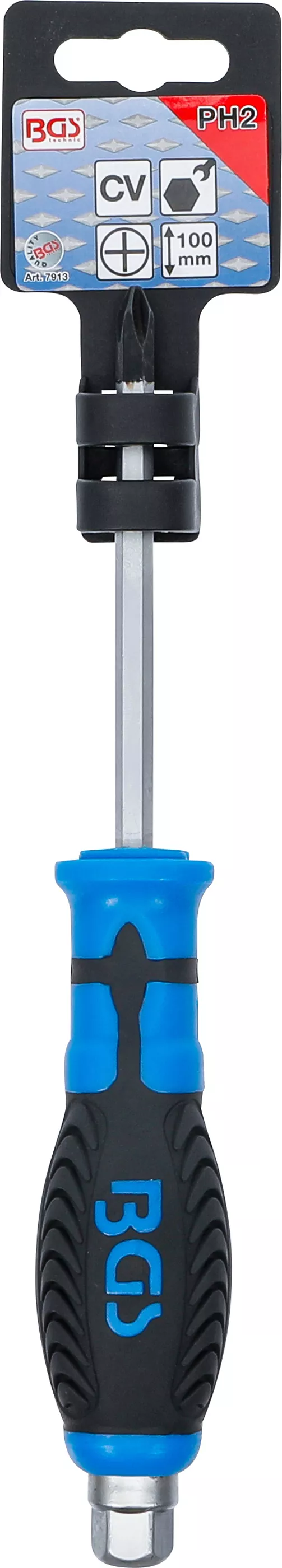 surubelnita, varf cu profil hexagonal | Cap cruce PH2 | Lungime lama 100 mm [3]